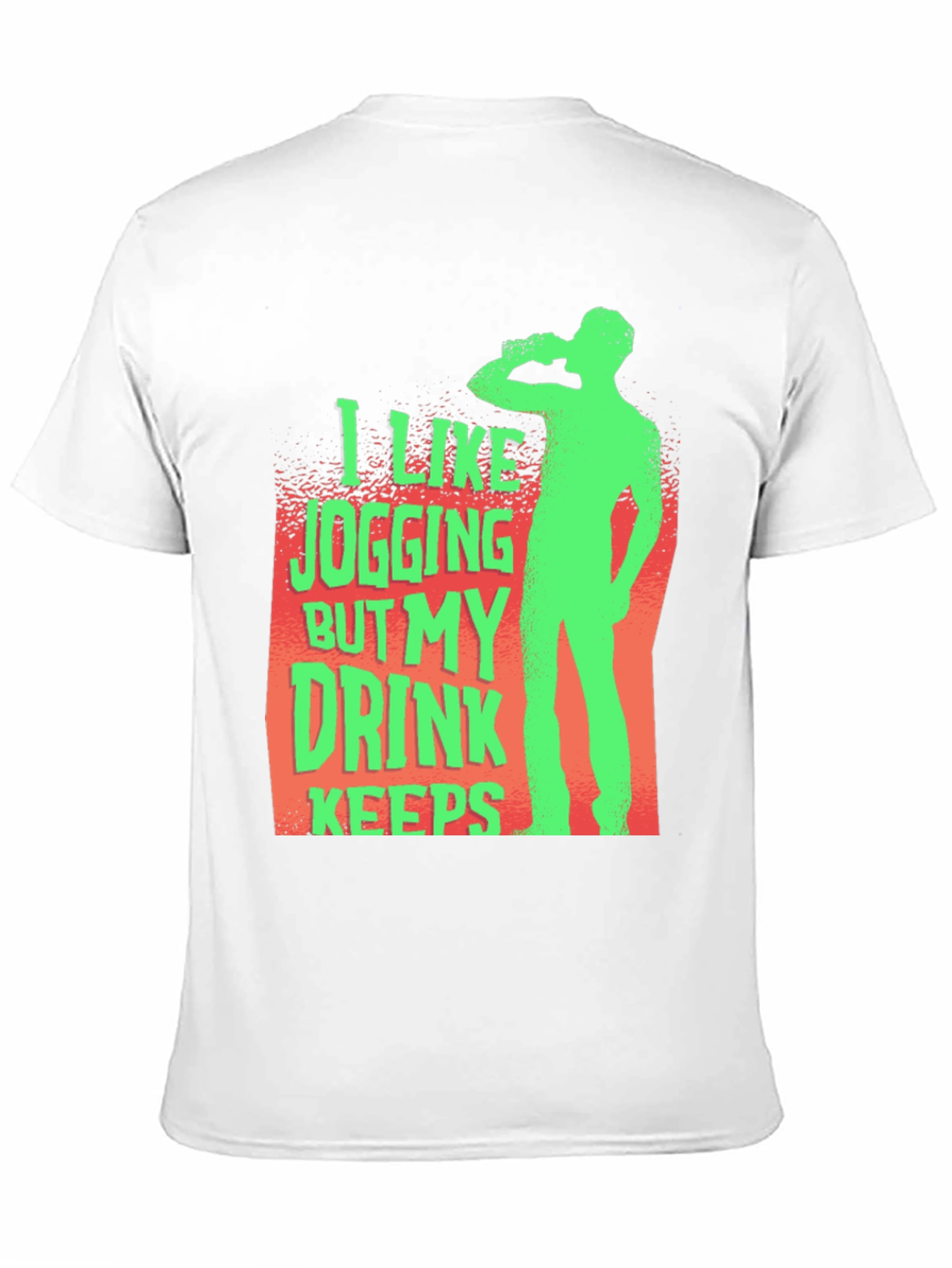 Funny Jogging Drink Mens T-Shirt