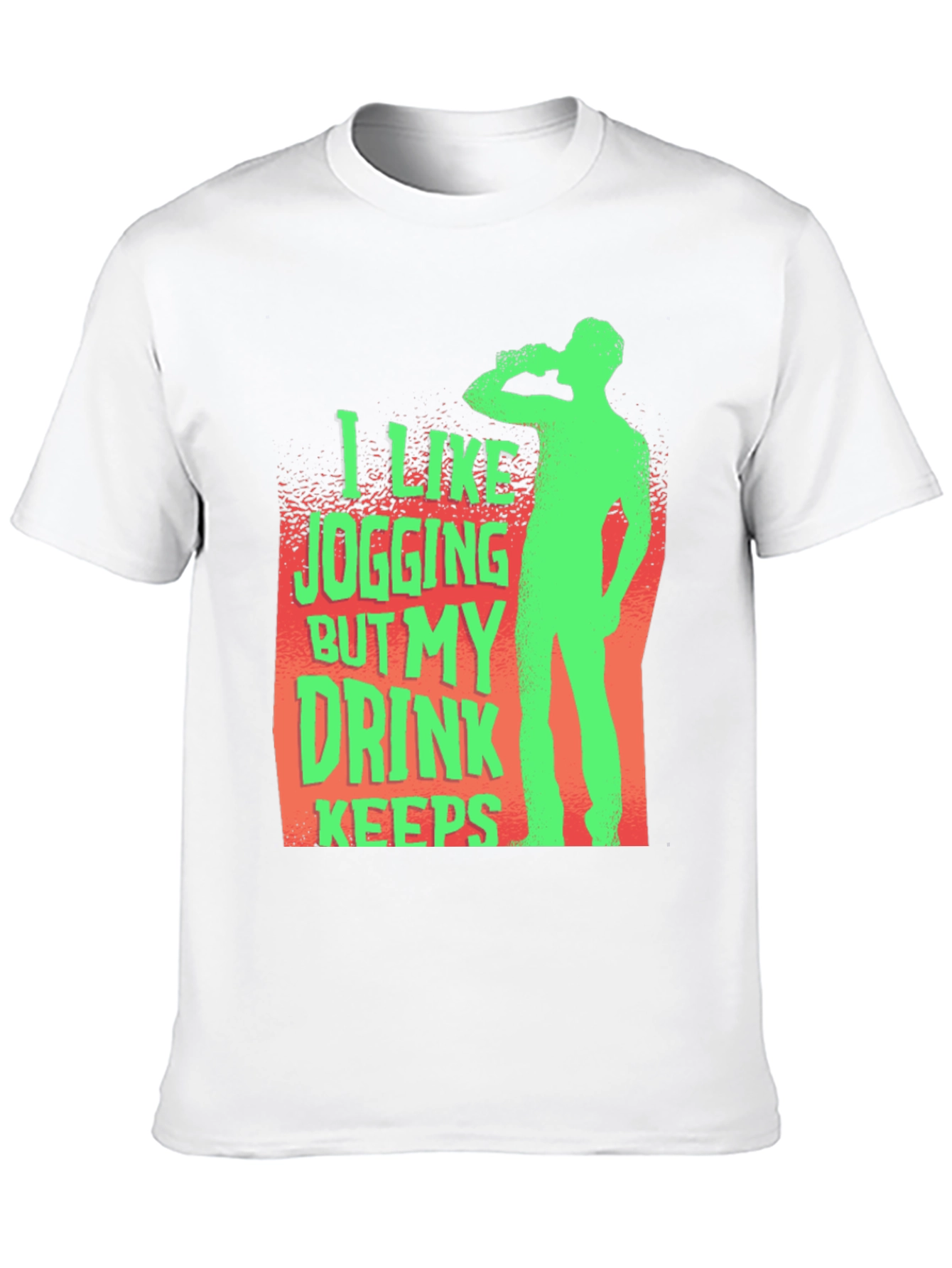 Funny Jogging Drink Mens T-Shirt