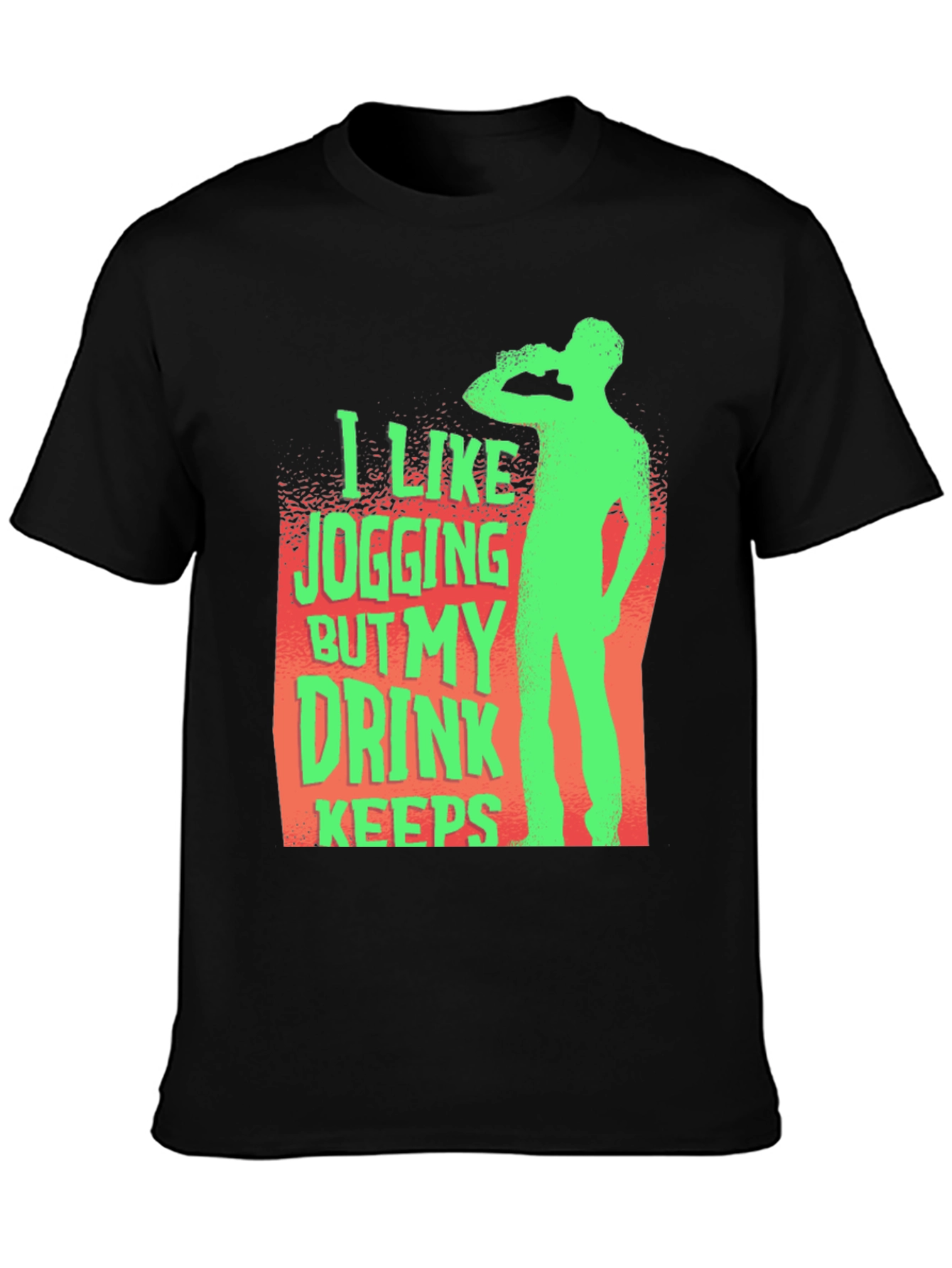 Funny Jogging Drink Mens T-Shirt