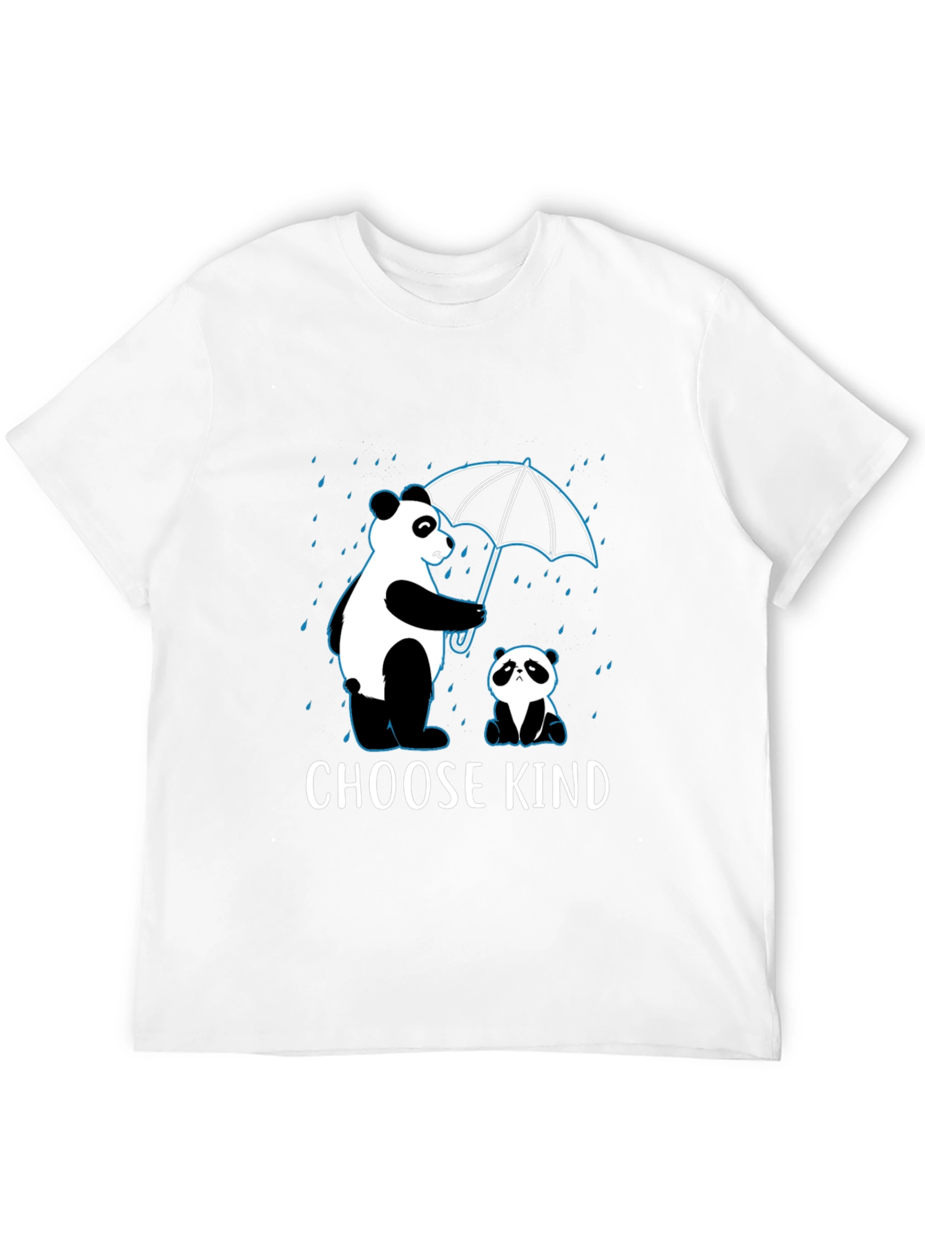 Choose Kind Panda Graphic T-Shirt - Black