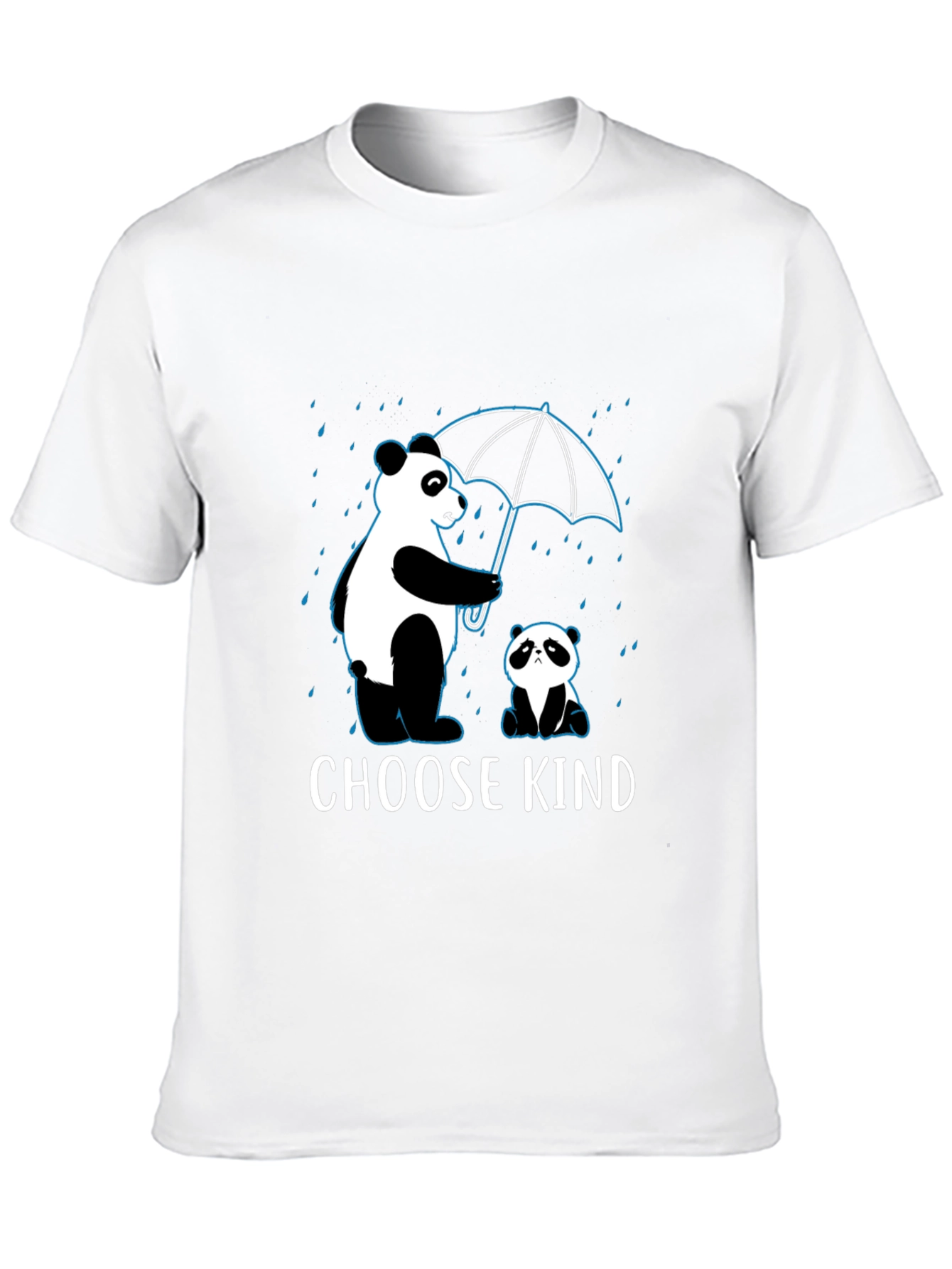 Choose Kind Panda Graphic T-Shirt - Black