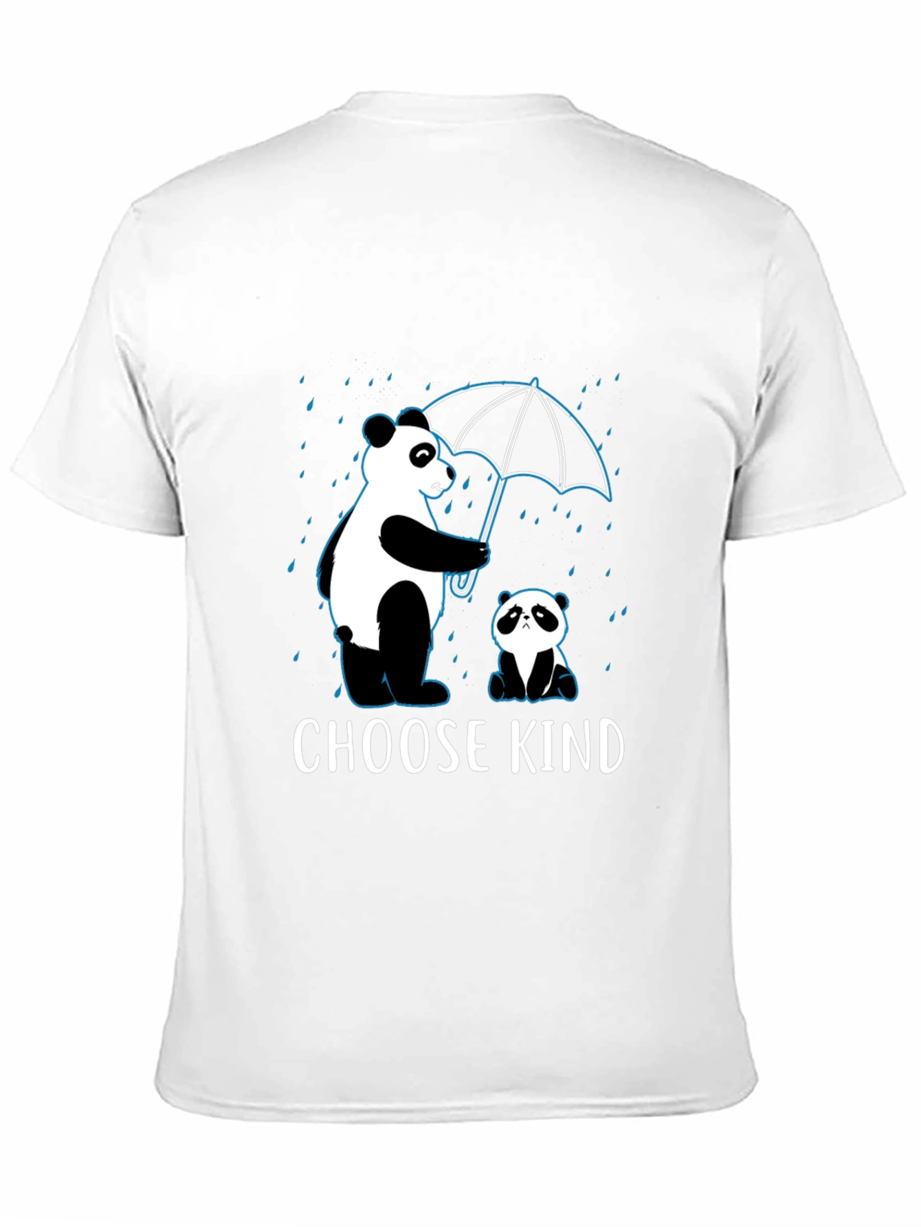 Choose Kind Panda Graphic T-Shirt - Black