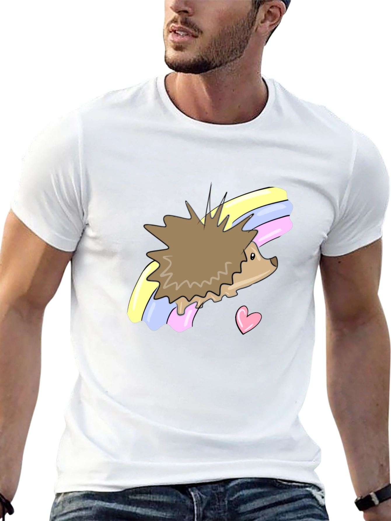 Cute Hedgehog Rainbow T-Shirt - Unisex
