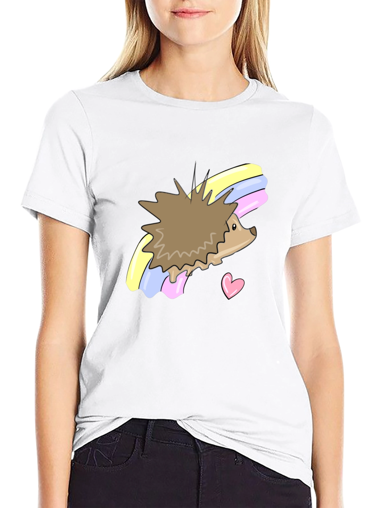 Cute Hedgehog Rainbow T-Shirt - Unisex