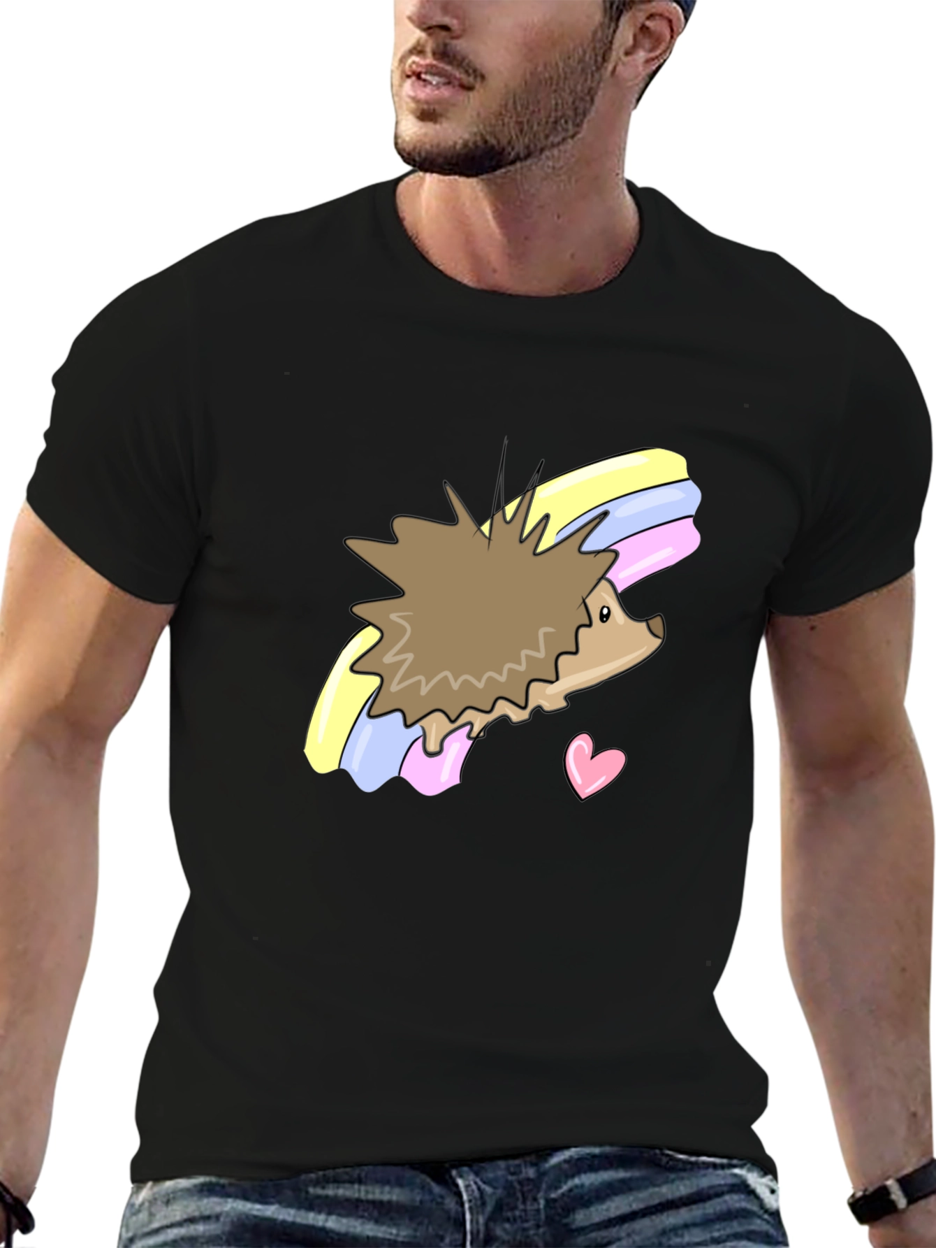 Cute Hedgehog Rainbow T-Shirt - Unisex