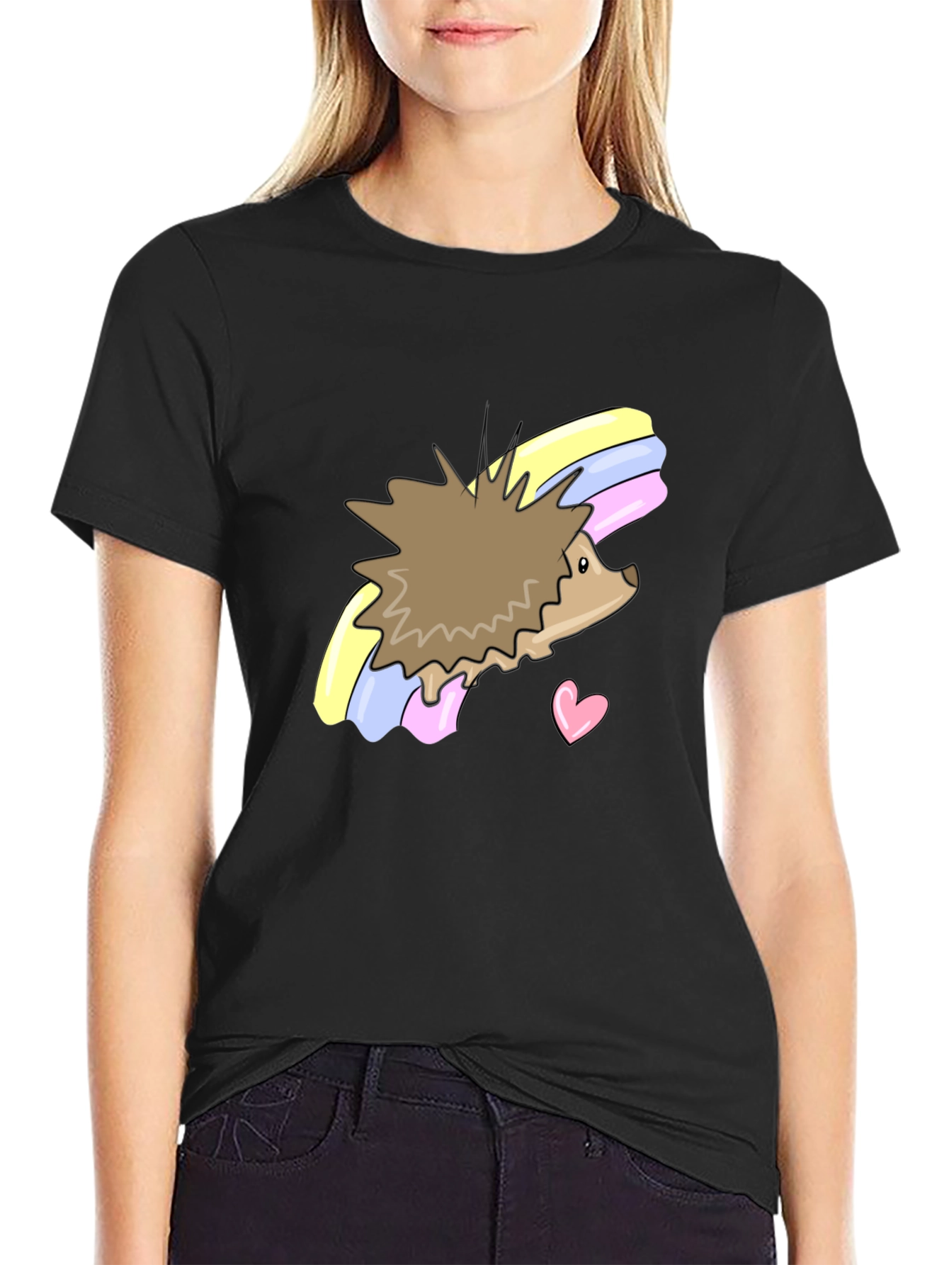 Cute Hedgehog Rainbow T-Shirt - Unisex