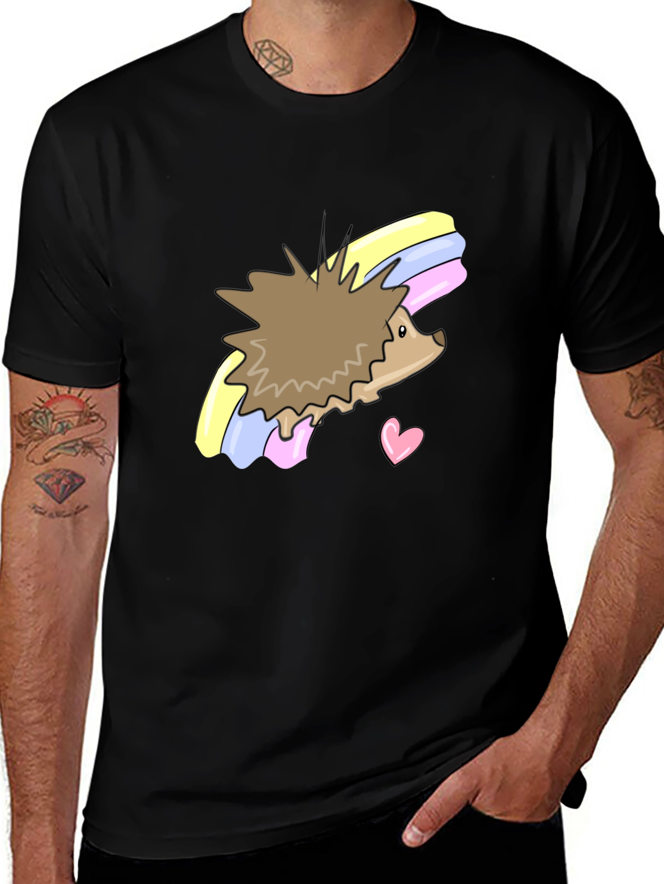 Cute Hedgehog Rainbow T-Shirt - Unisex