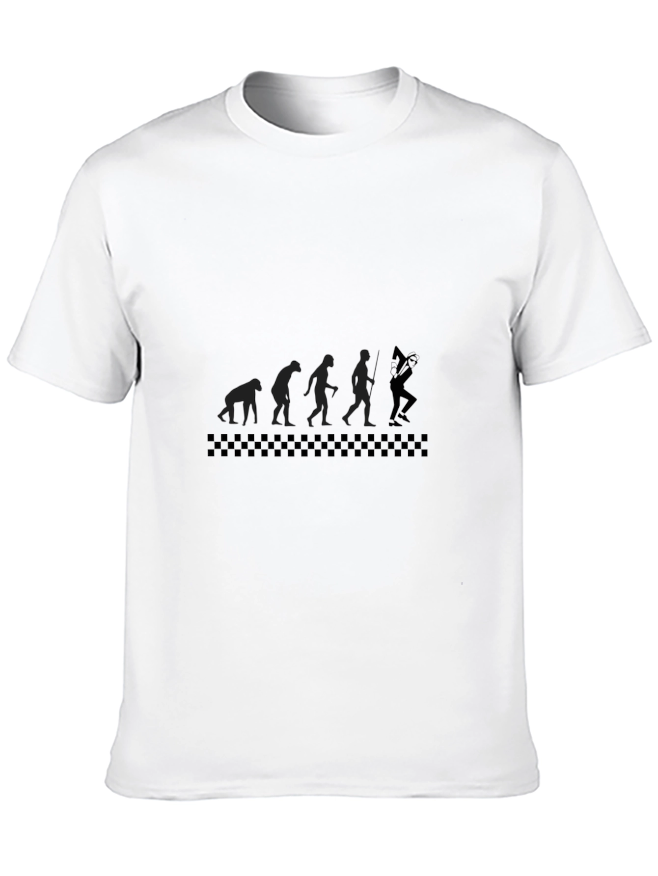 Evolution of a Bass Player Mens Black T-Shirt