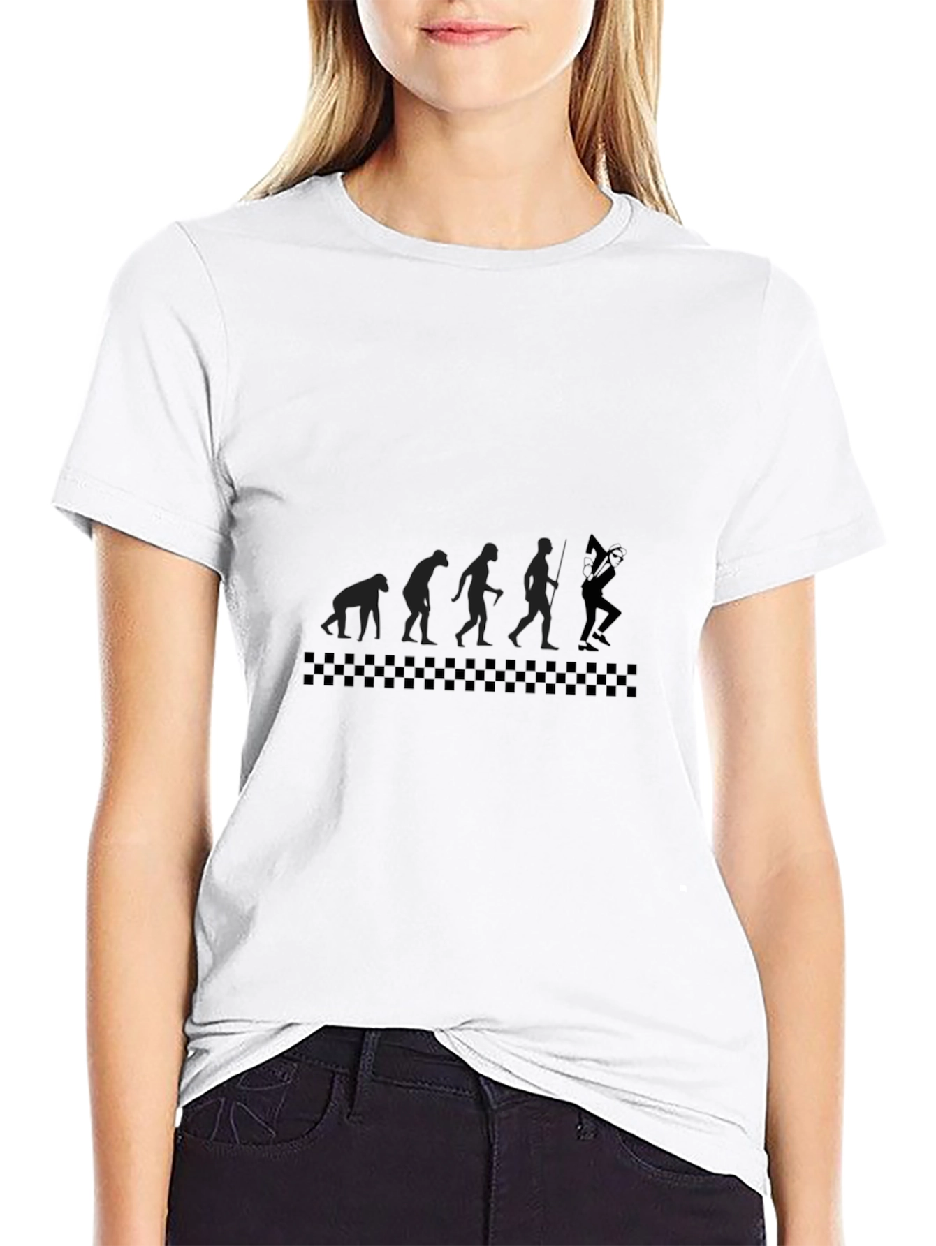Evolution of a Bass Player Mens Black T-Shirt