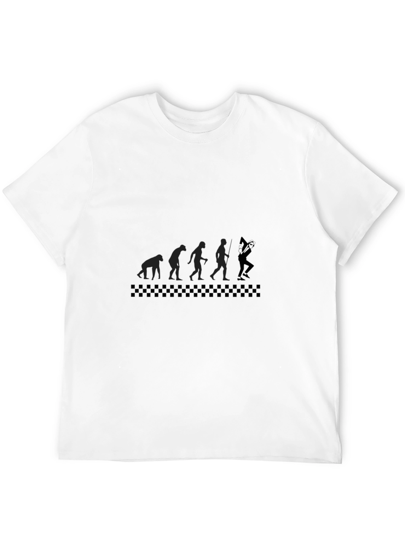 Evolution of a Bass Player Mens Black T-Shirt