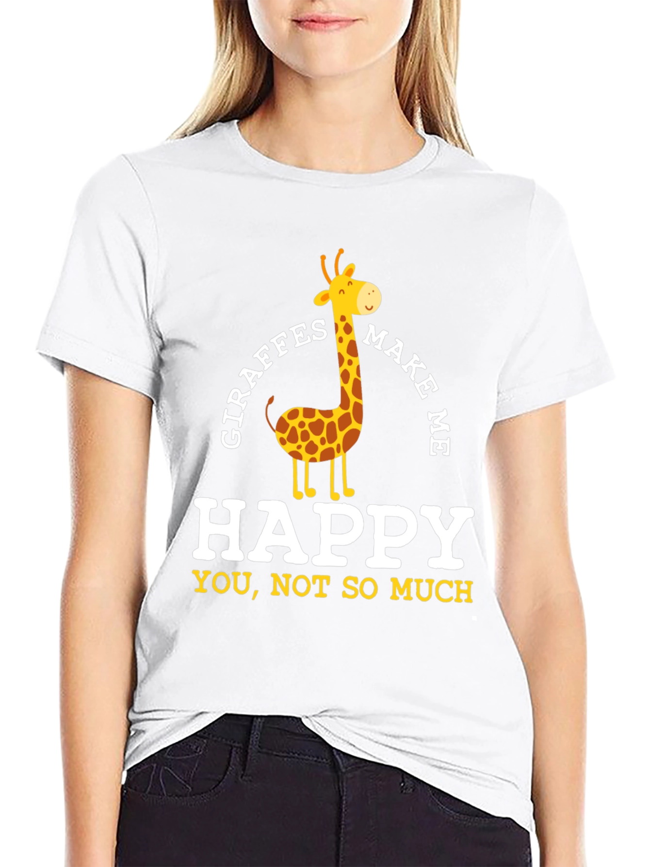 Giraffes Make Me Happy T-Shirt