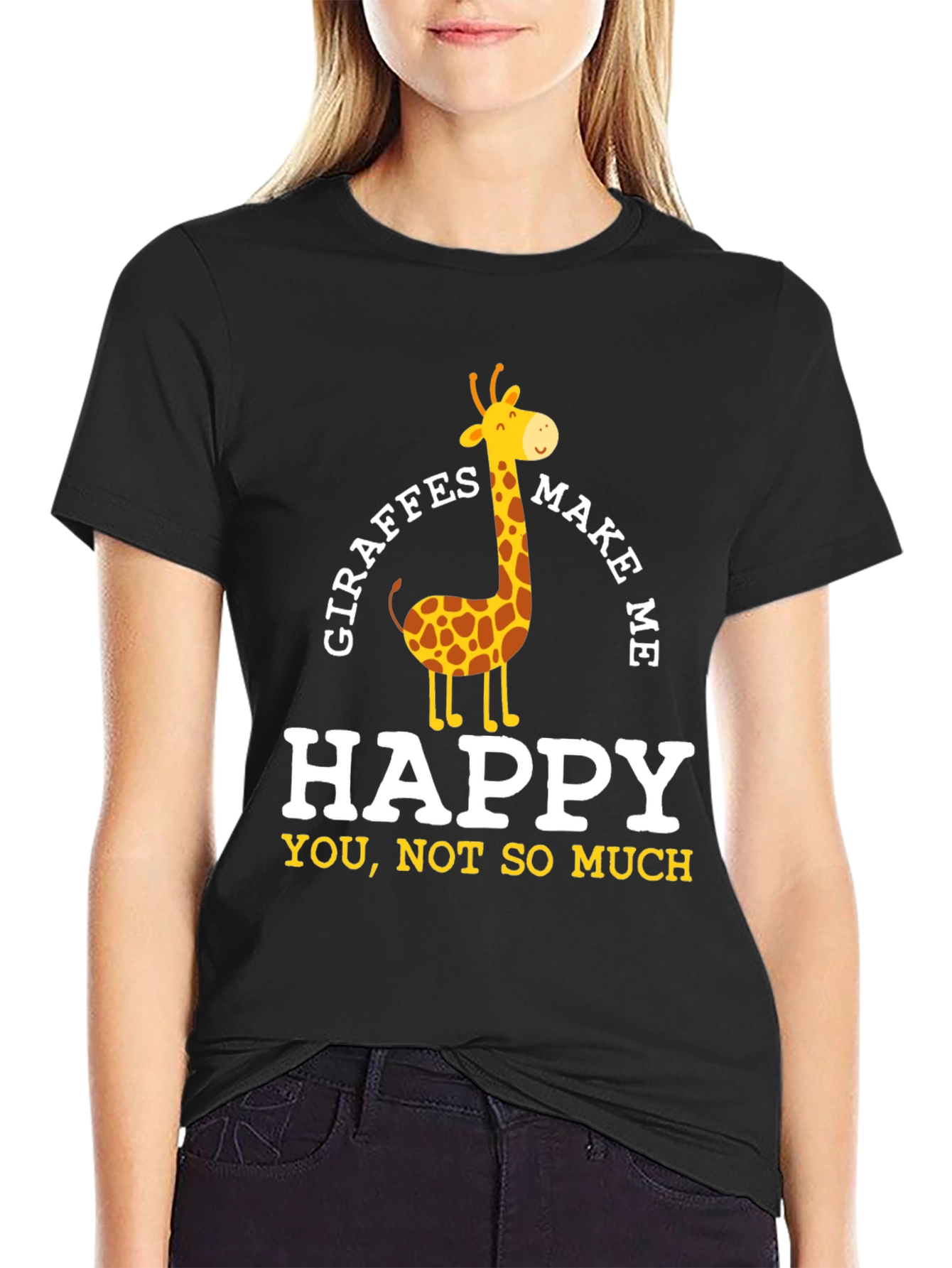 Giraffes Make Me Happy T-Shirt