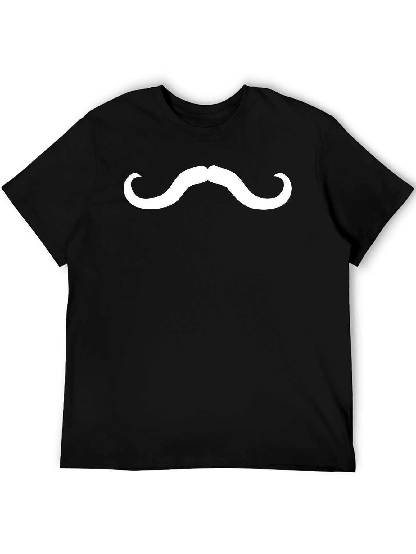 Mustache Graphic Tee - Fun Novelty T-Shirt
