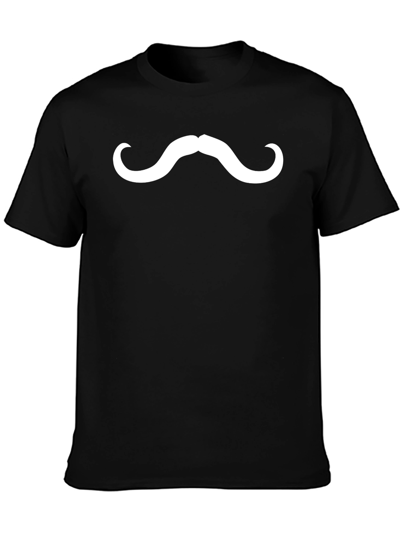 Mustache Graphic Tee - Fun Novelty T-Shirt