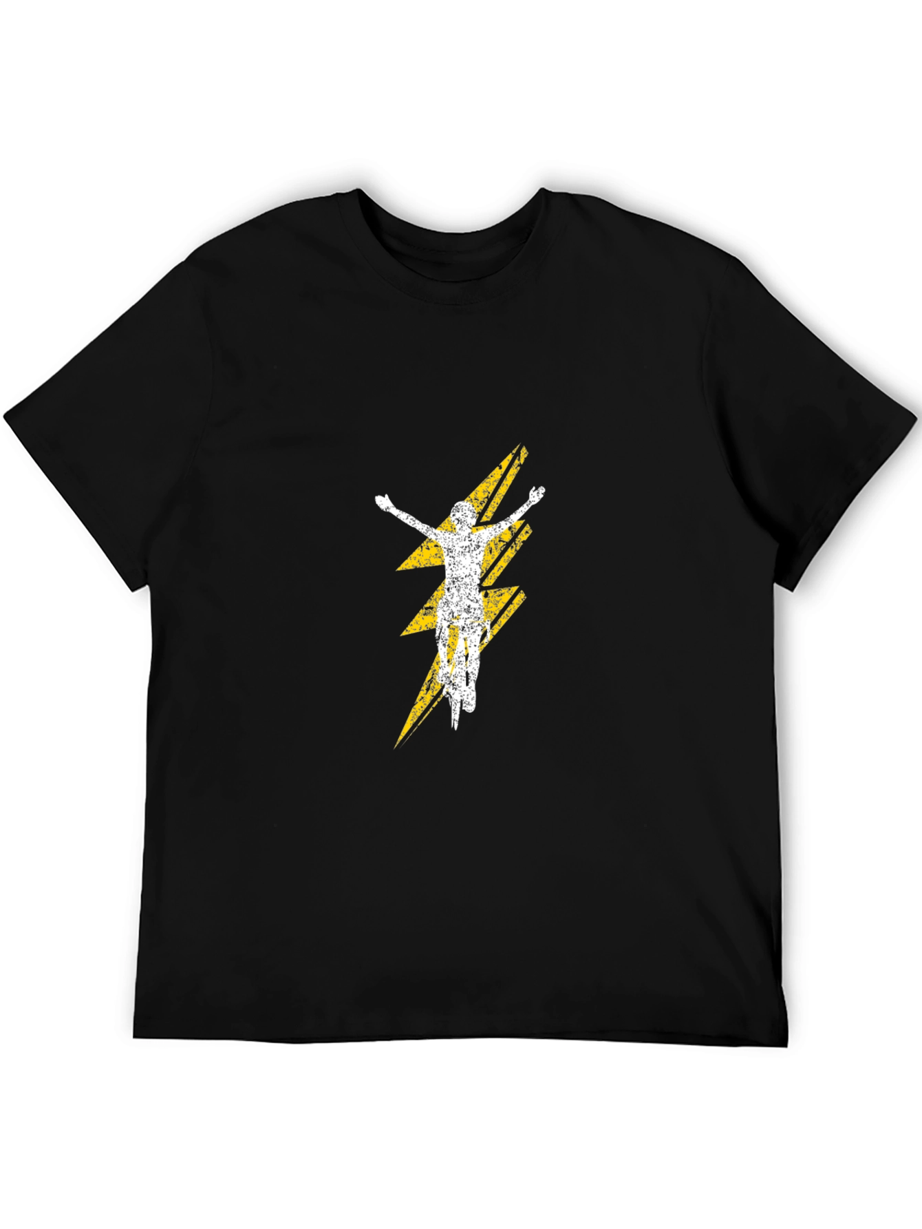 Mountain Biker Lightning Bolt Graphic Tee