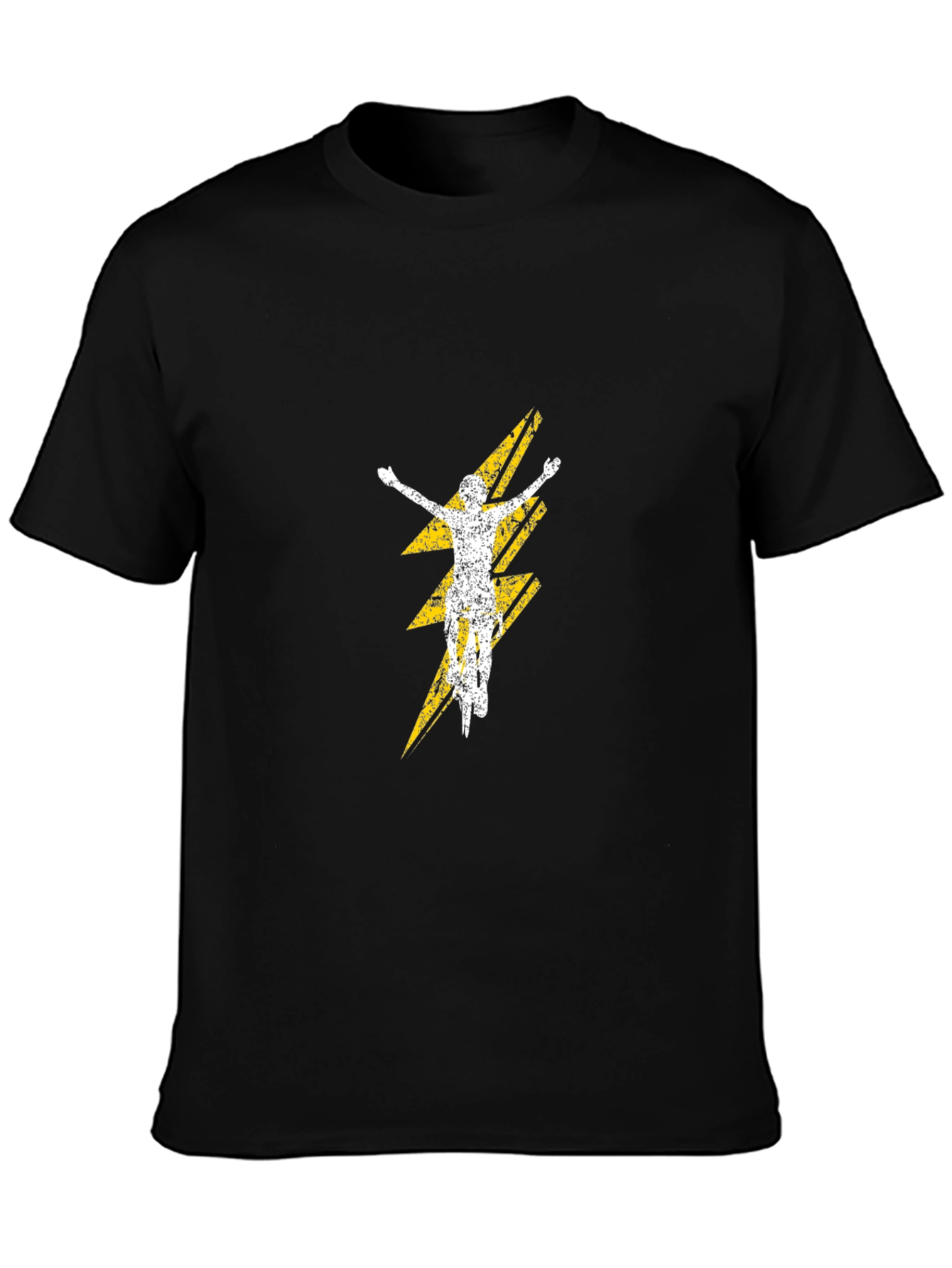 Mountain Biker Lightning Bolt Graphic Tee