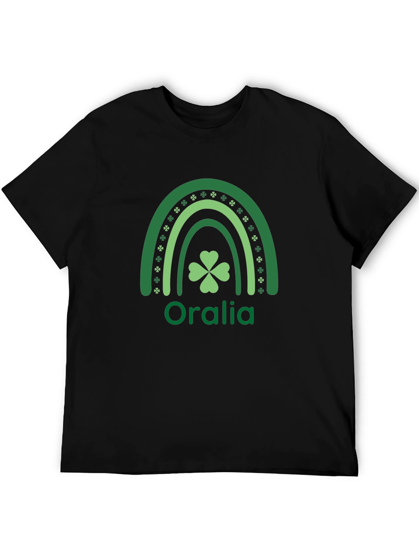 St. Patricks Day Oralia Rainbow Shamrock T-Shirt