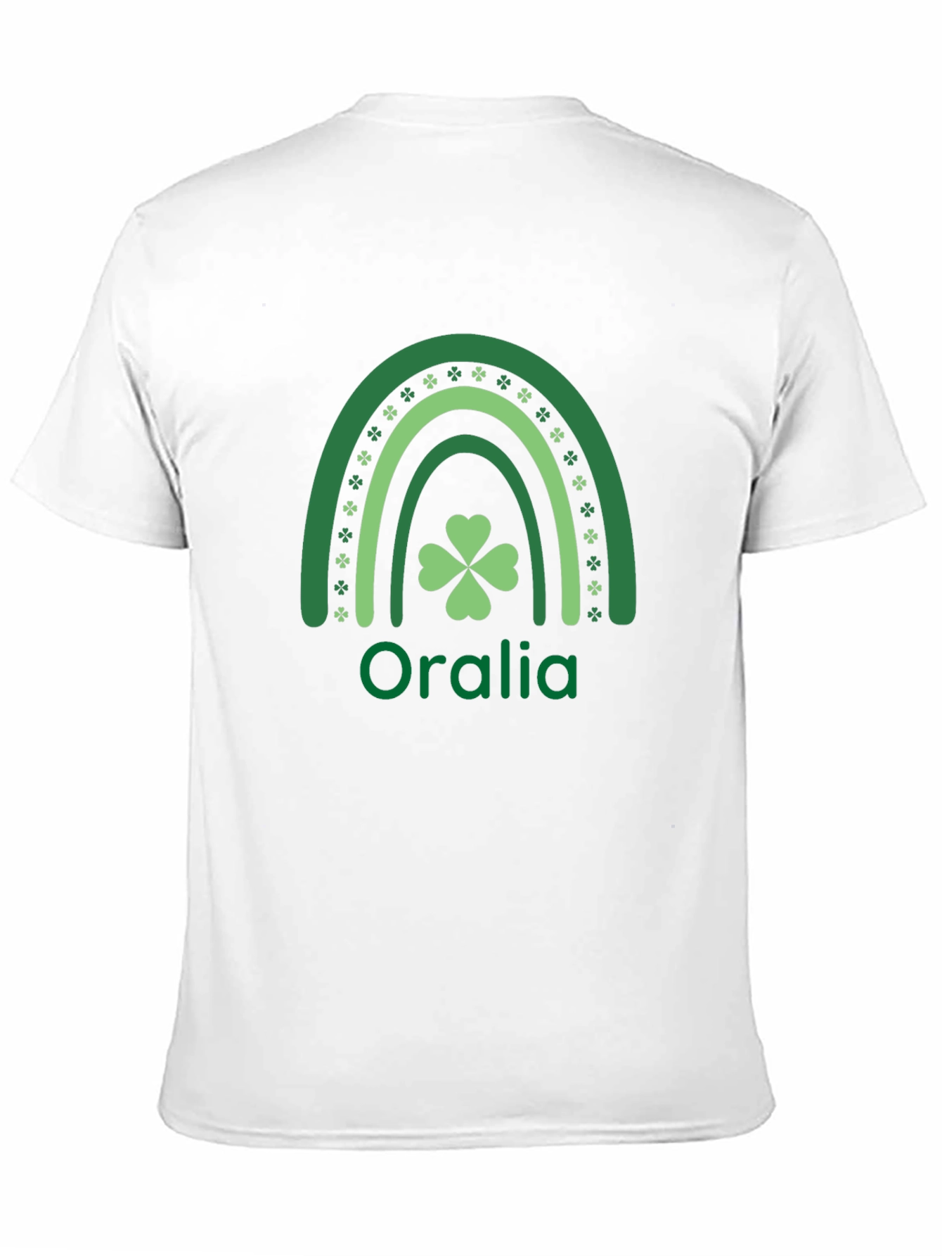St. Patricks Day Oralia Rainbow Shamrock T-Shirt