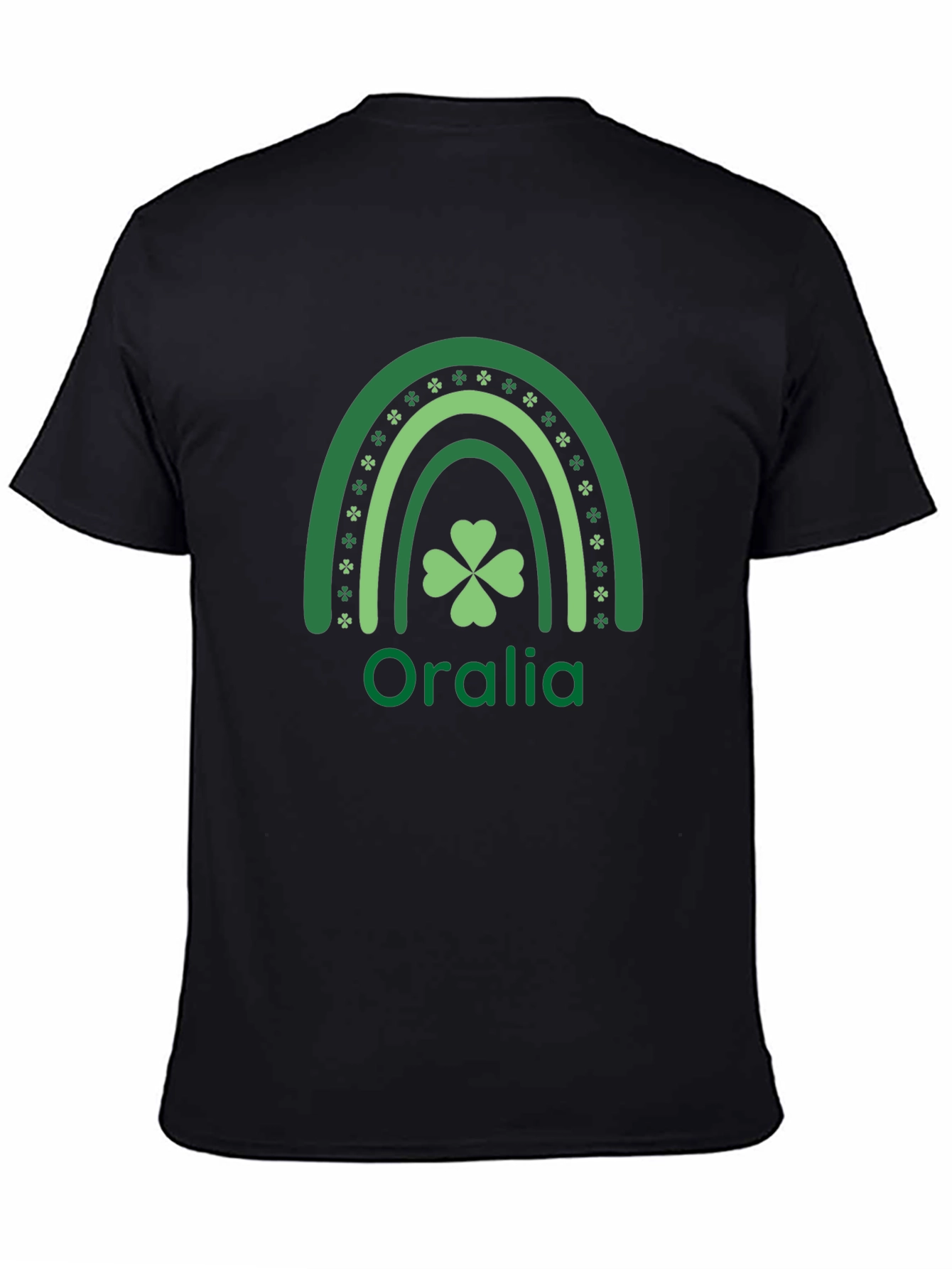 St. Patricks Day Oralia Rainbow Shamrock T-Shirt