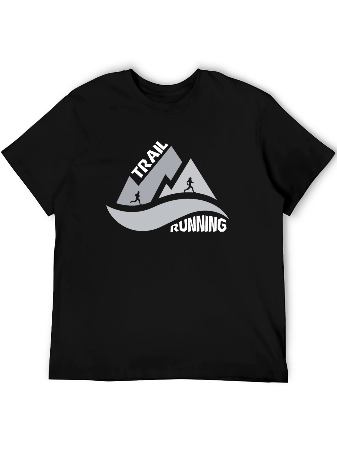 Trail Running Graphic Tee - Black