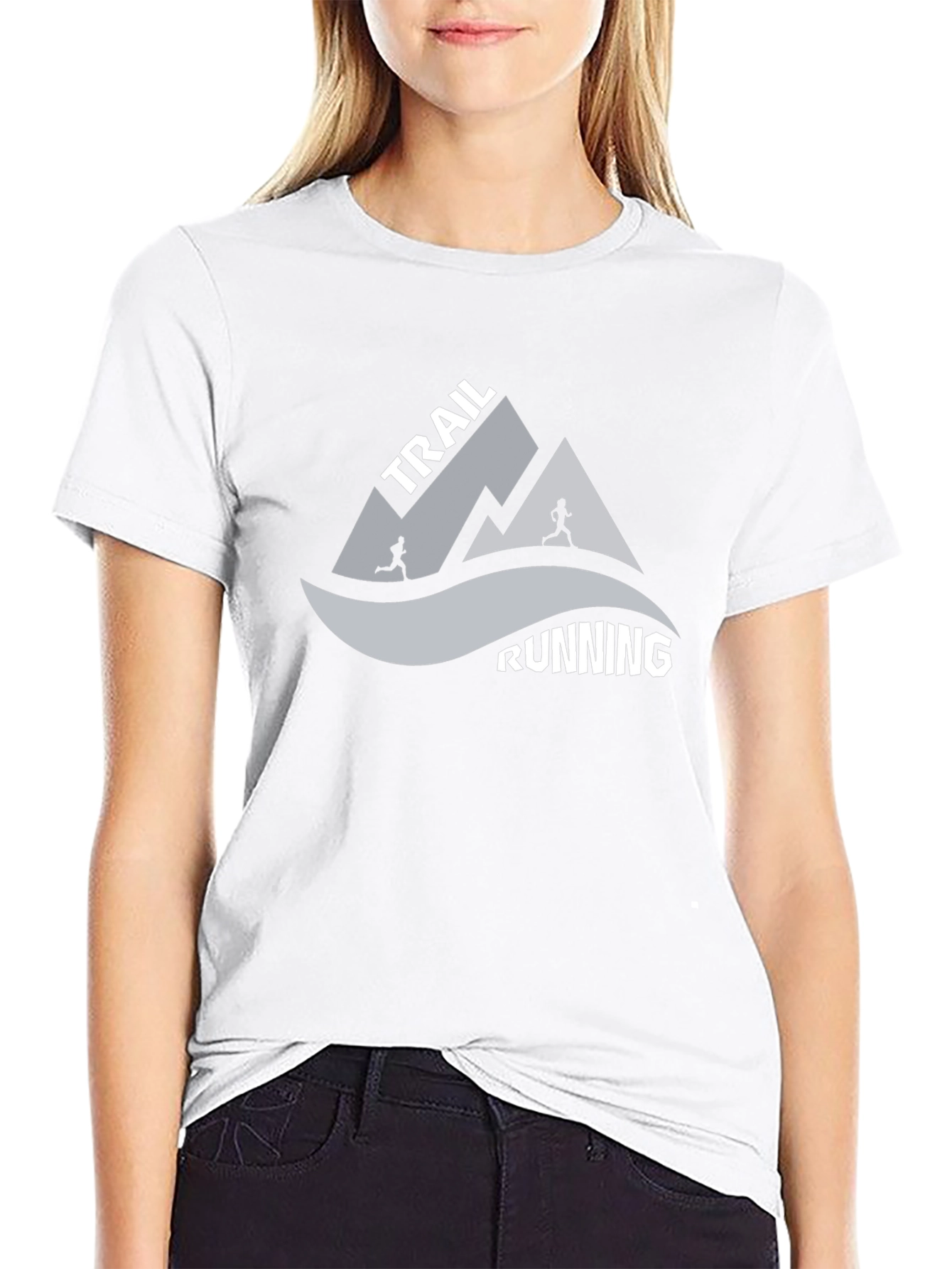 Trail Running Graphic Tee - Black