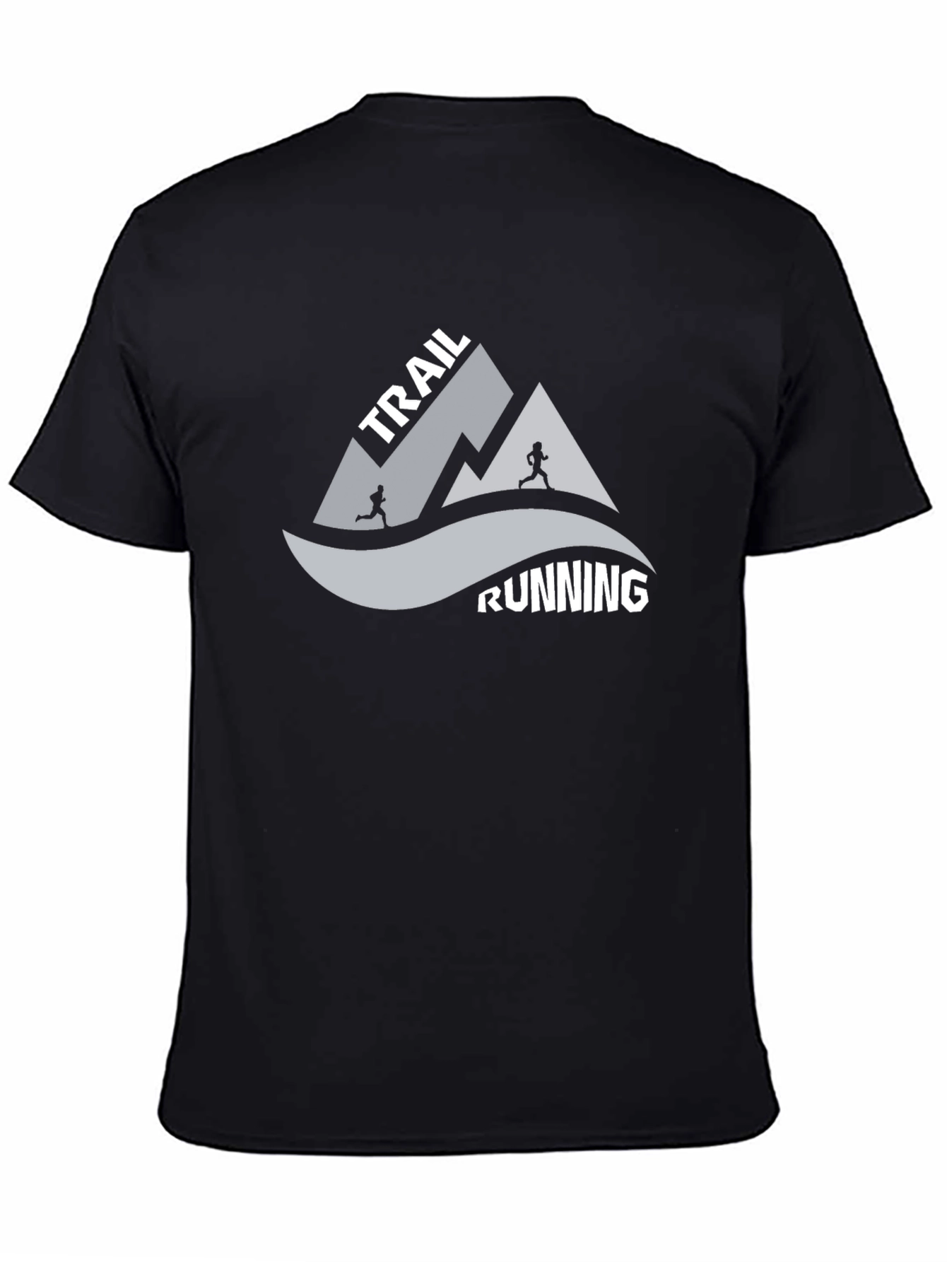 Trail Running Graphic Tee - Black