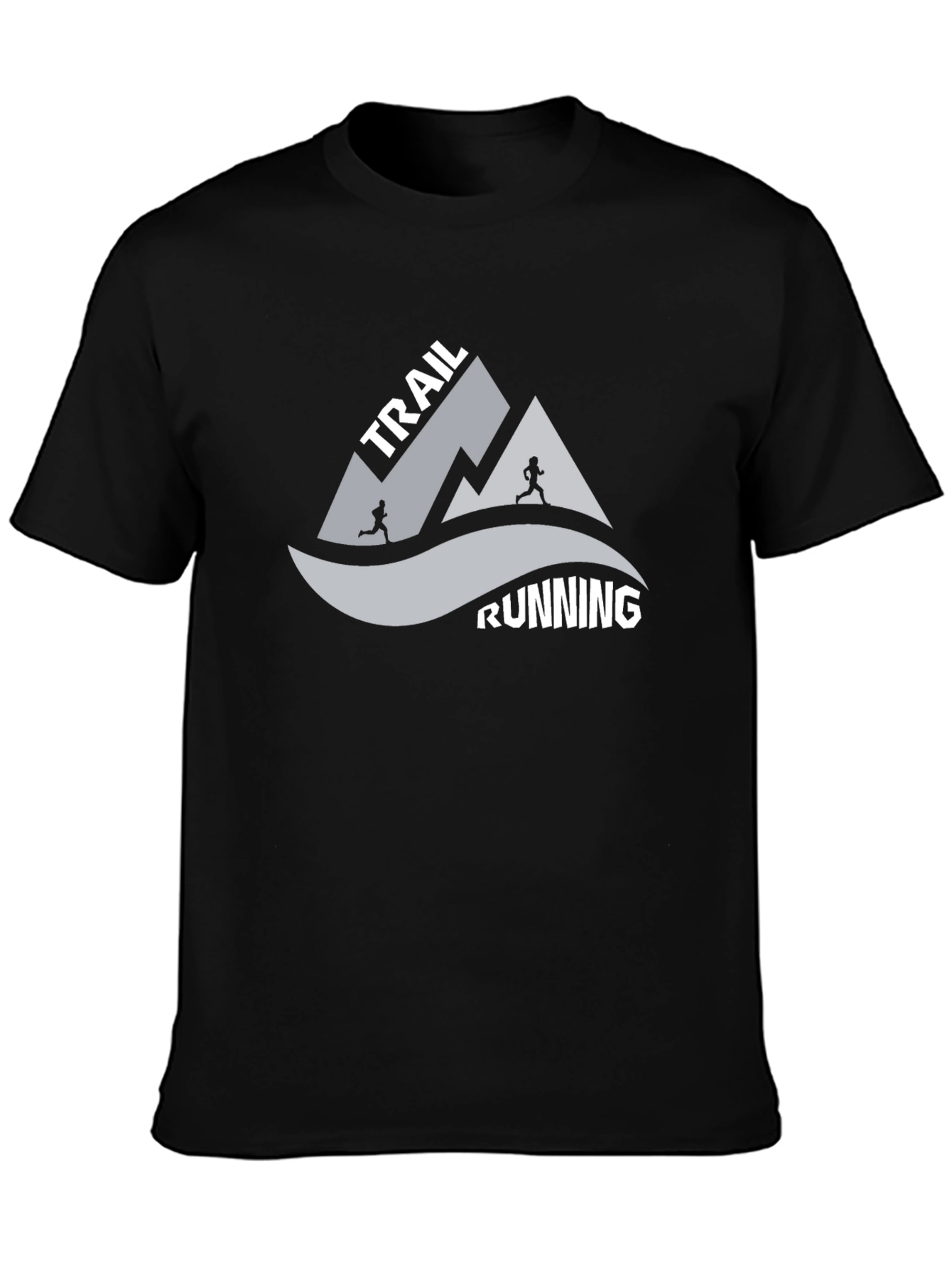 Trail Running Graphic Tee - Black