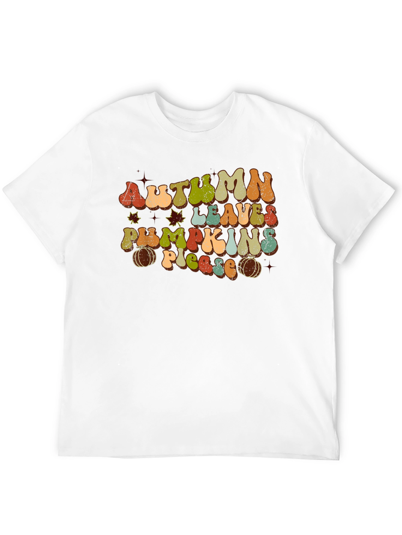 Autumn Leaves Pumpkins Please T-Shirt