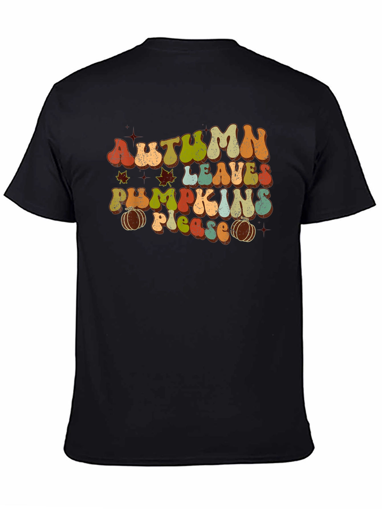 Autumn Leaves Pumpkins Please T-Shirt