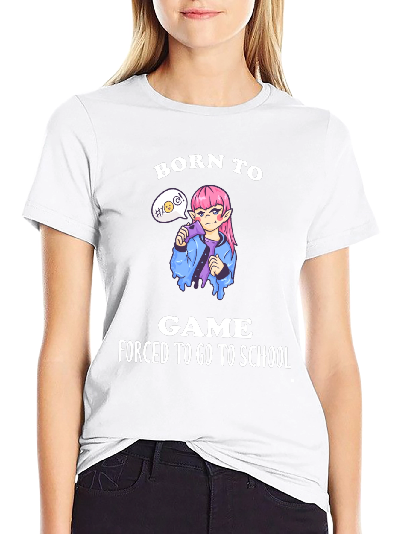 Born To Game Black T-Shirt