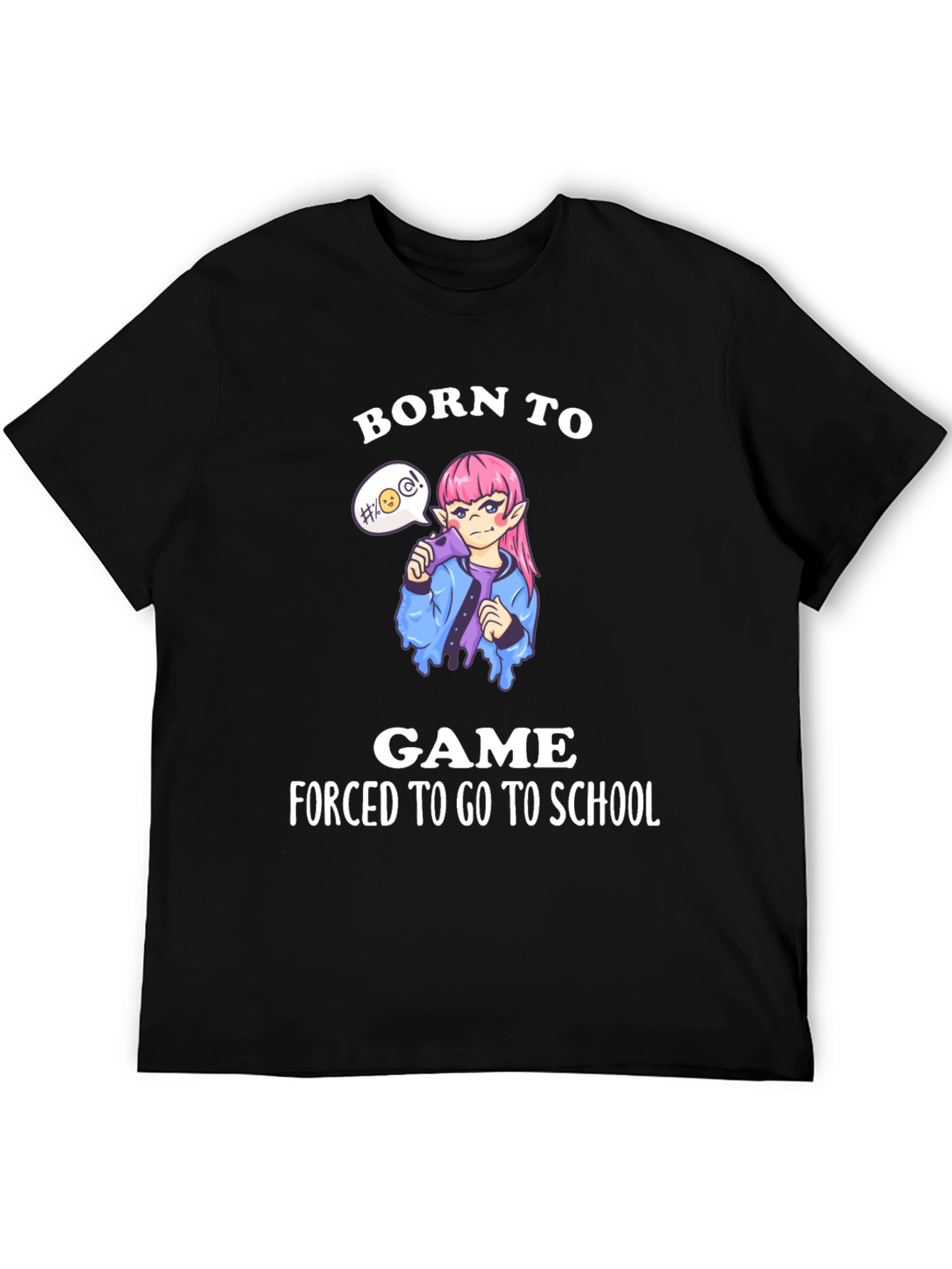 Born To Game Black T-Shirt