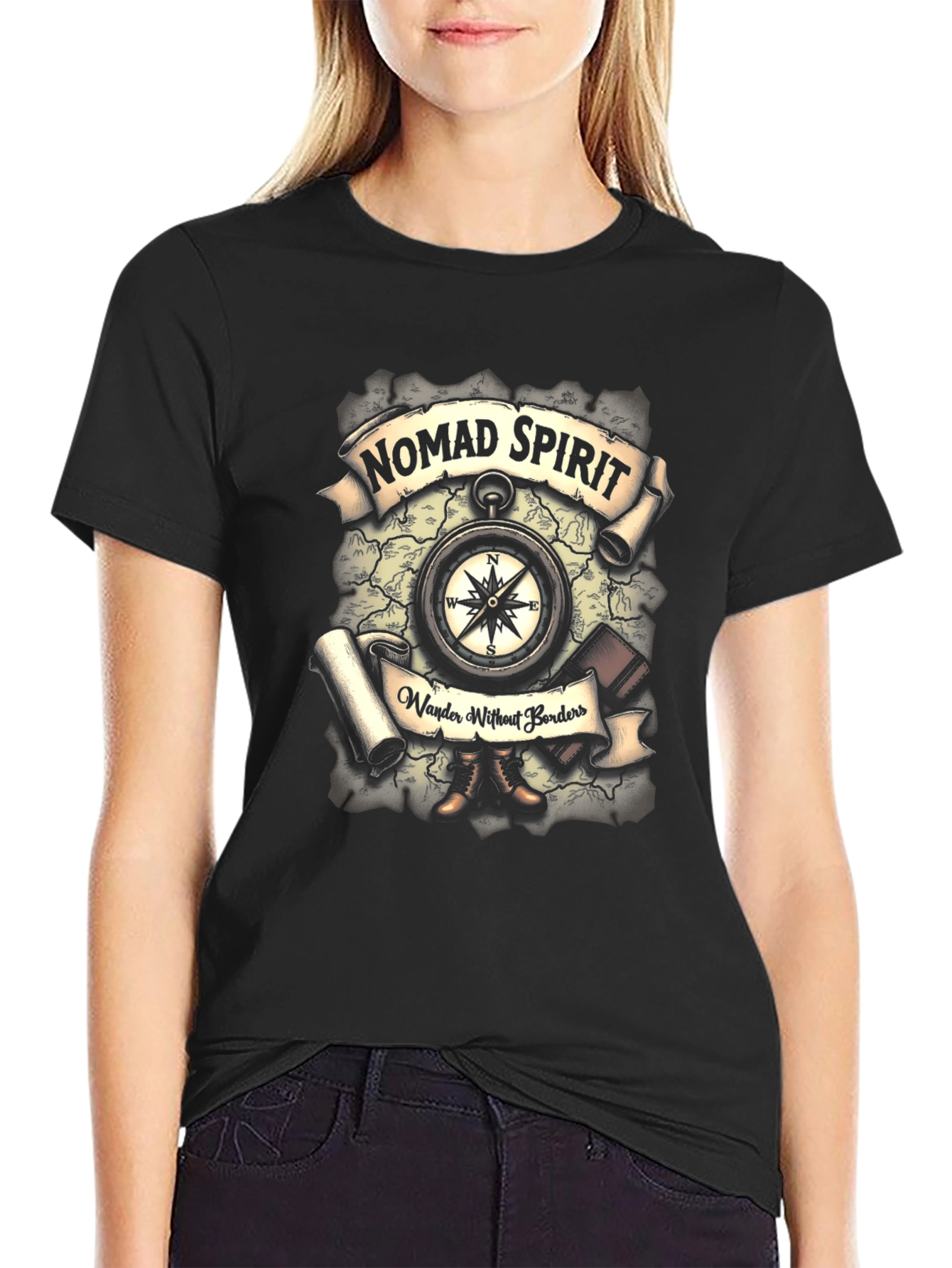 Nomad Spirit Compass Graphic Tee