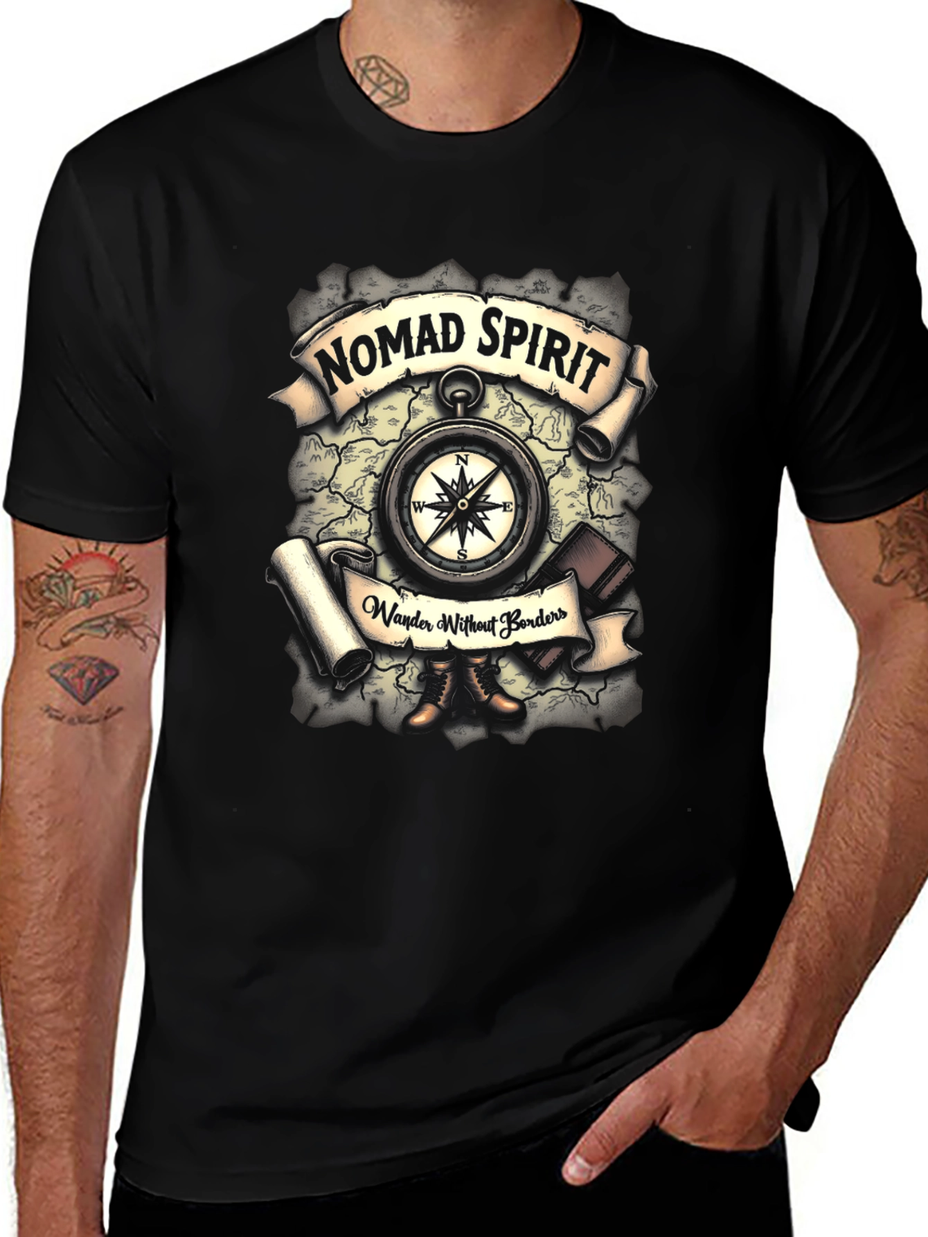 Nomad Spirit Compass Graphic Tee