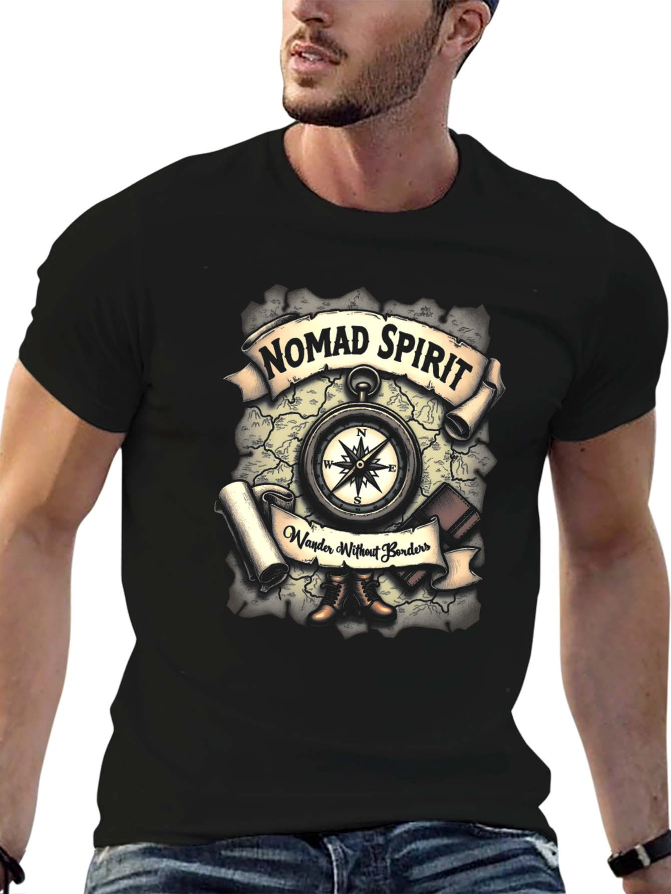 Nomad Spirit Compass Graphic Tee