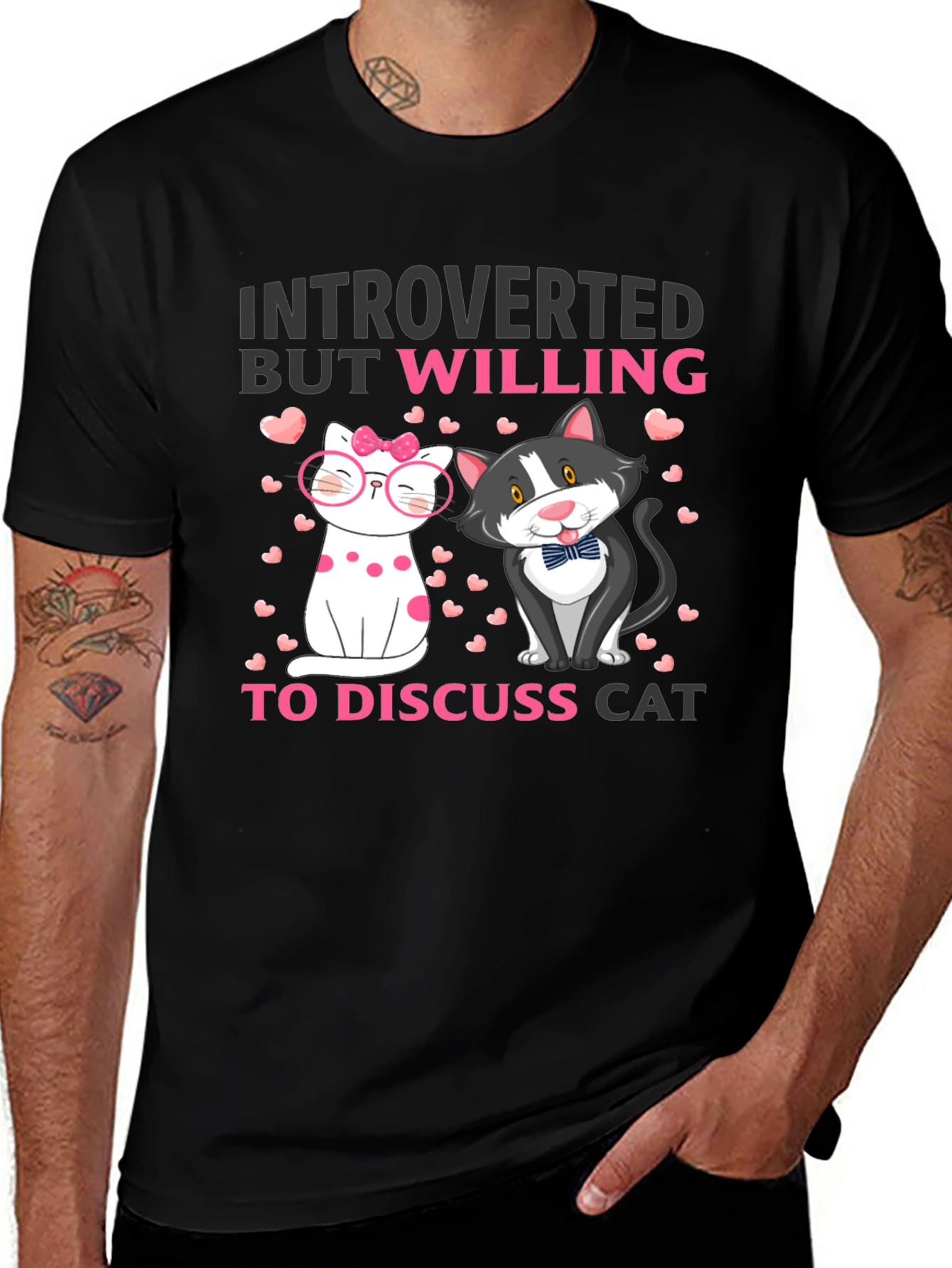 Introverted Cat Lover T-Shirt