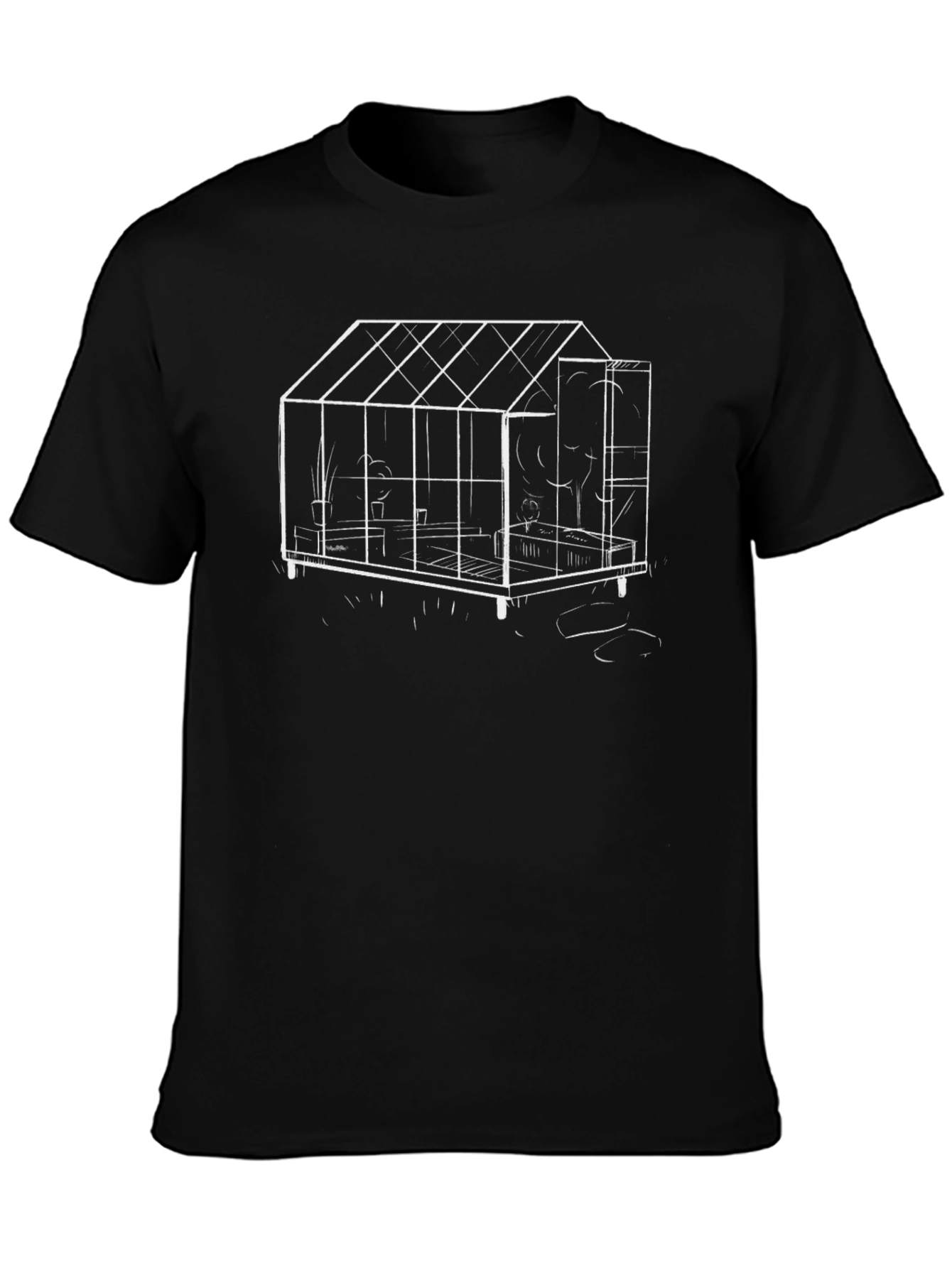 Greenhouse Sketch Black T-Shirt