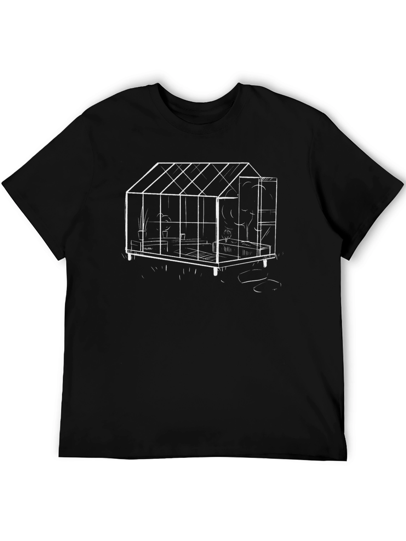 Greenhouse Sketch Black T-Shirt