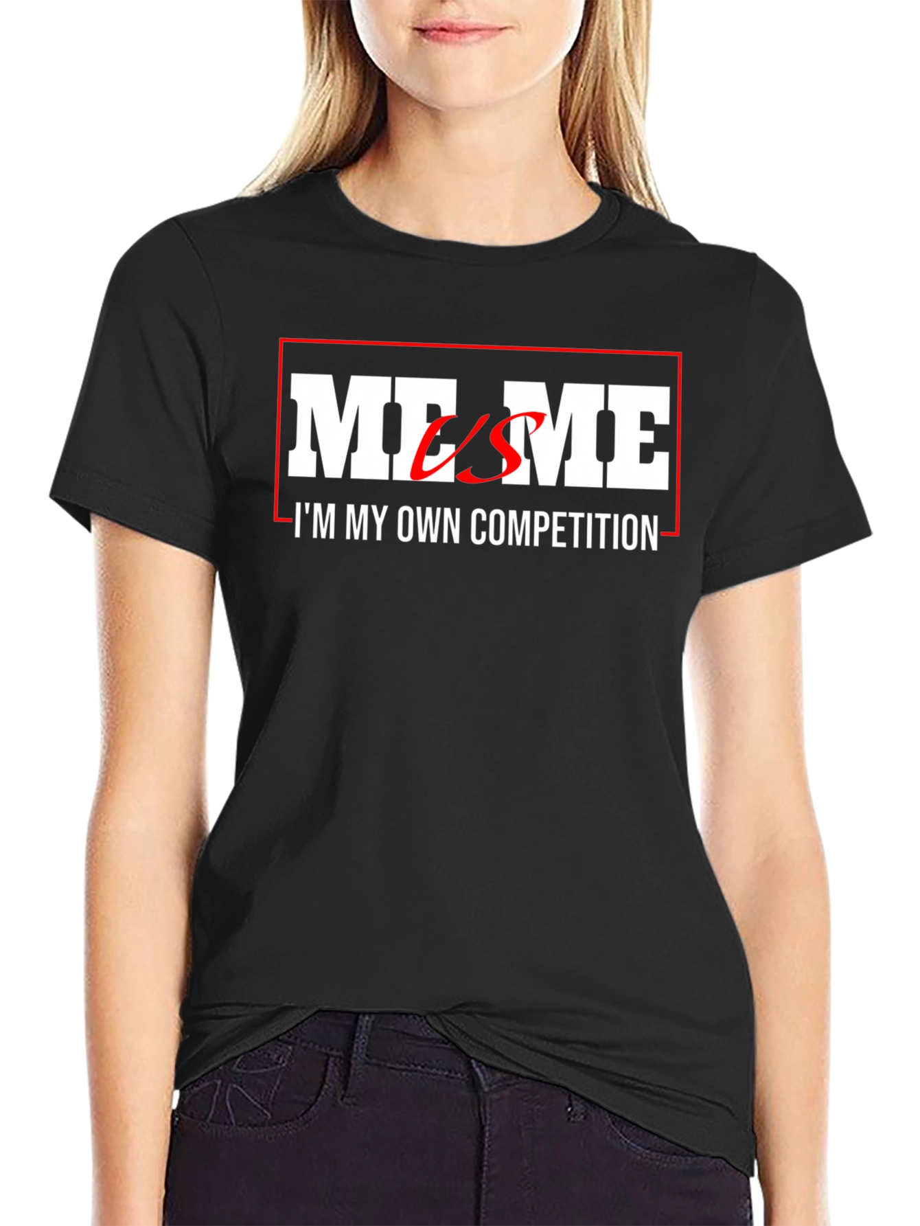 Me Vs Me T-Shirt - Own Competition Graphic Tee