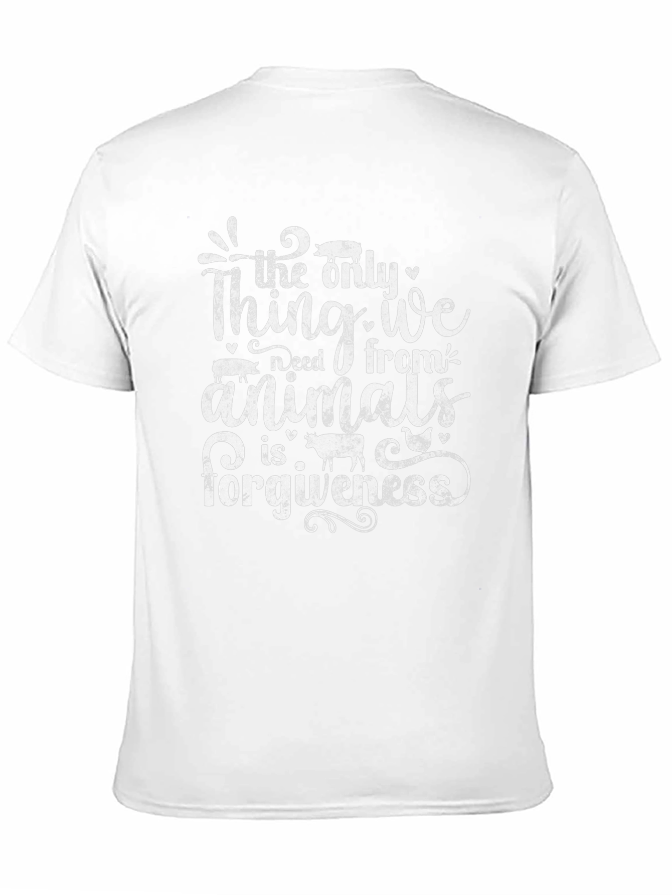Forgiveness Animal Lover Graphic Tee - Black