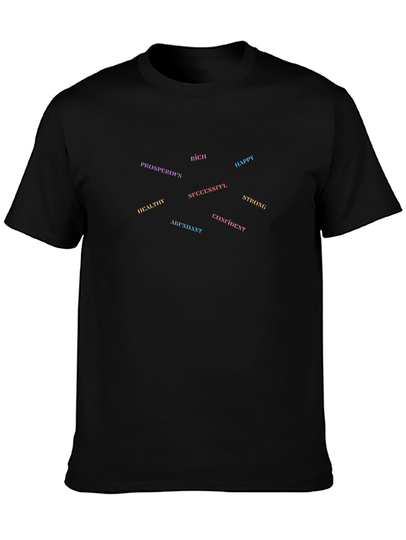 Affirmation Tee: Rich Happy Strong