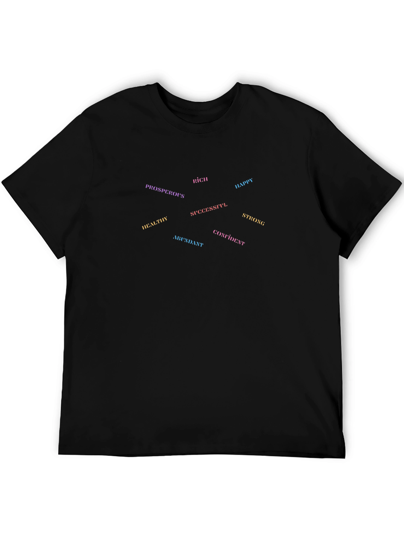 Affirmation Tee: Rich Happy Strong