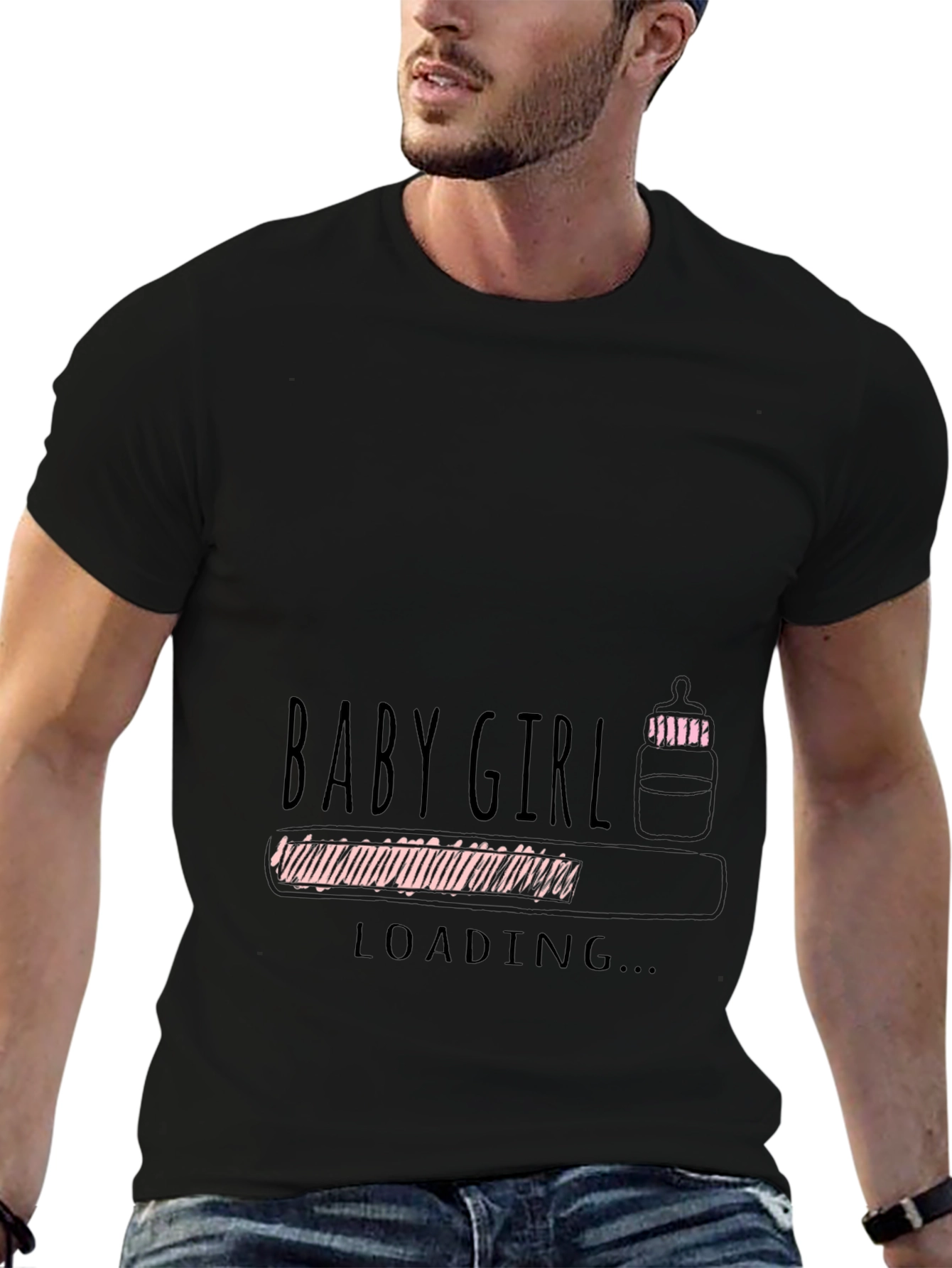 Baby Girl Loading Graphic T-Shirt
