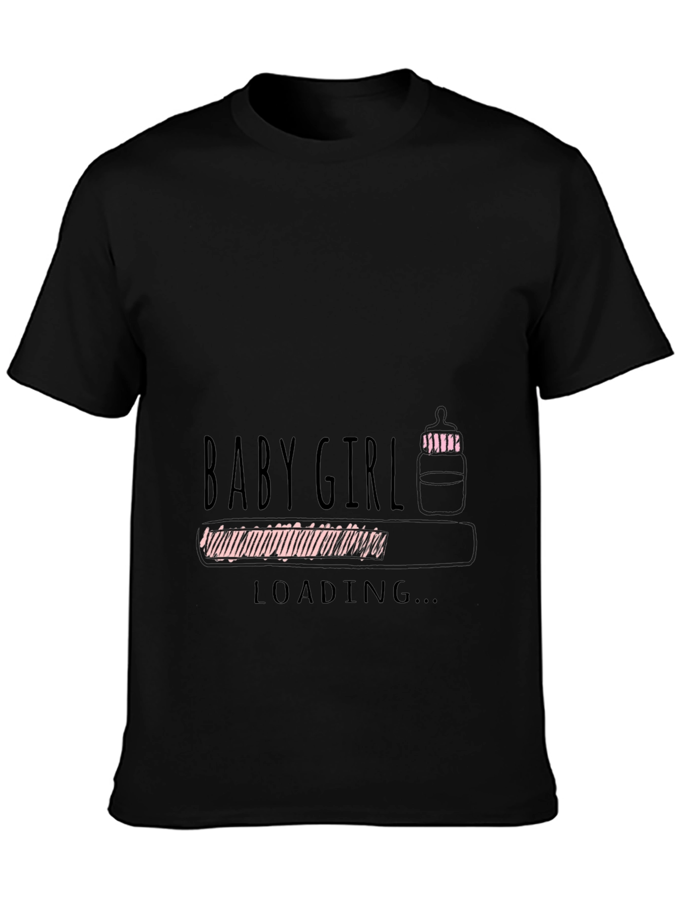 Baby Girl Loading Graphic T-Shirt