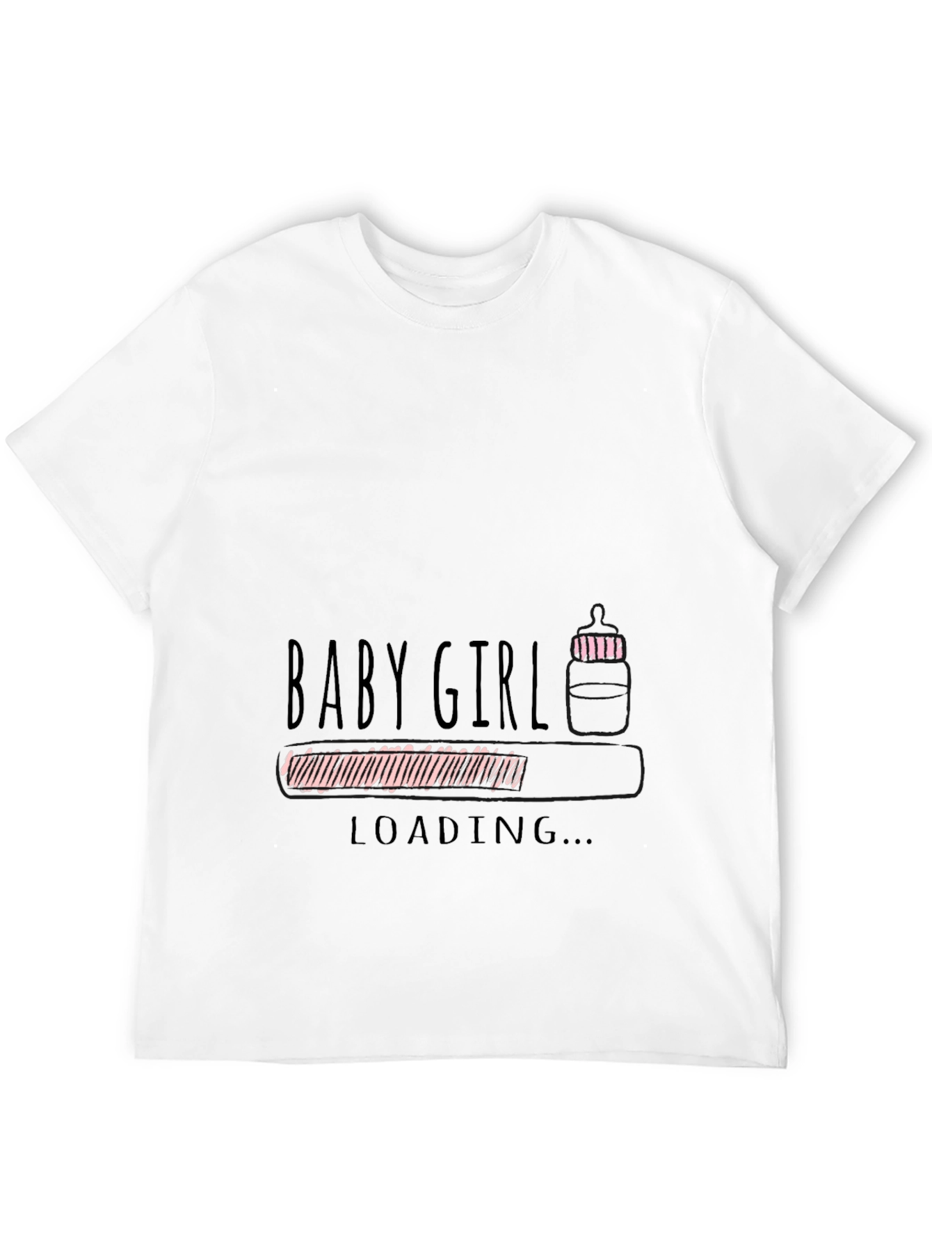 Baby Girl Loading Graphic T-Shirt