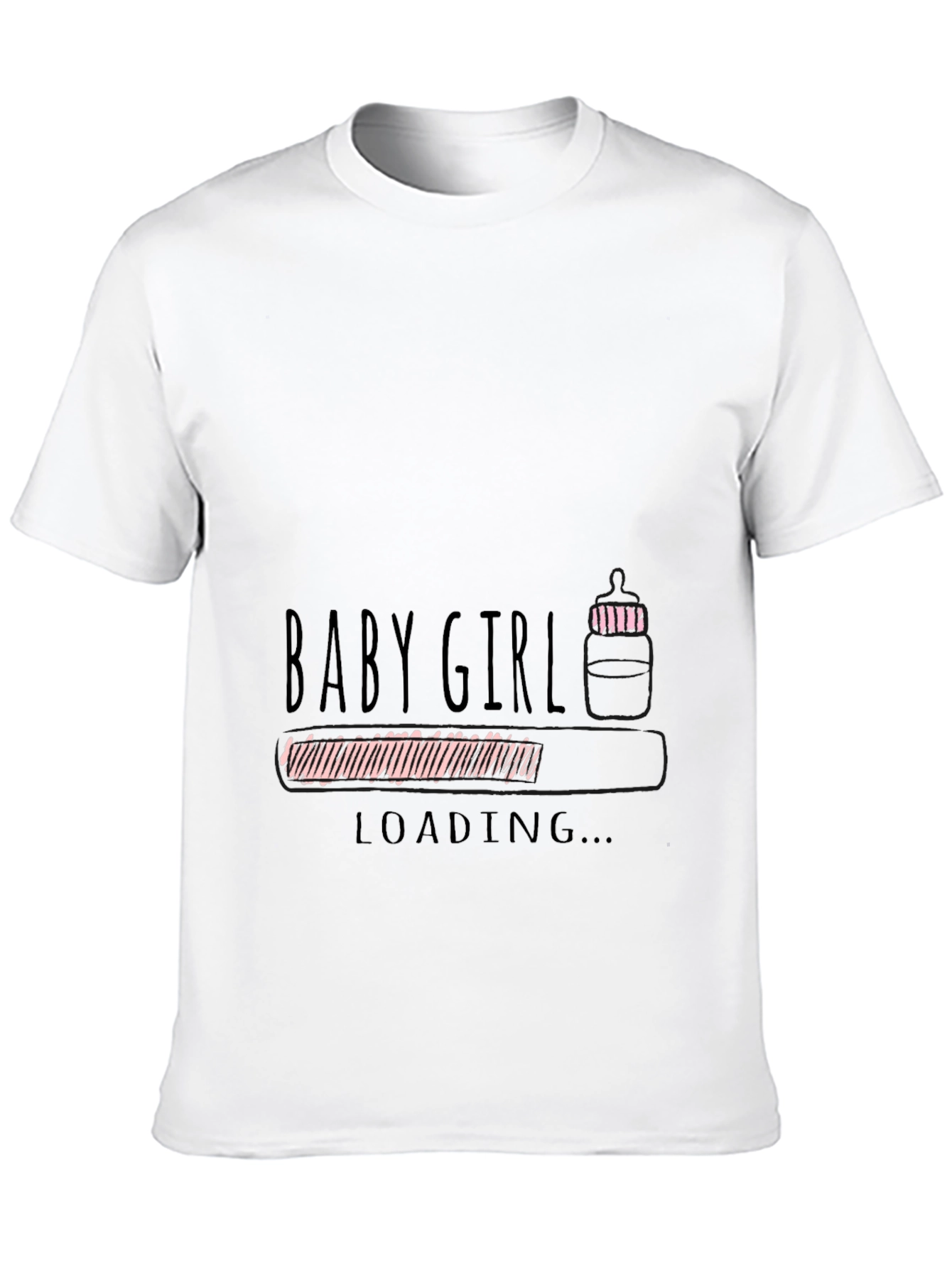 Baby Girl Loading Graphic T-Shirt