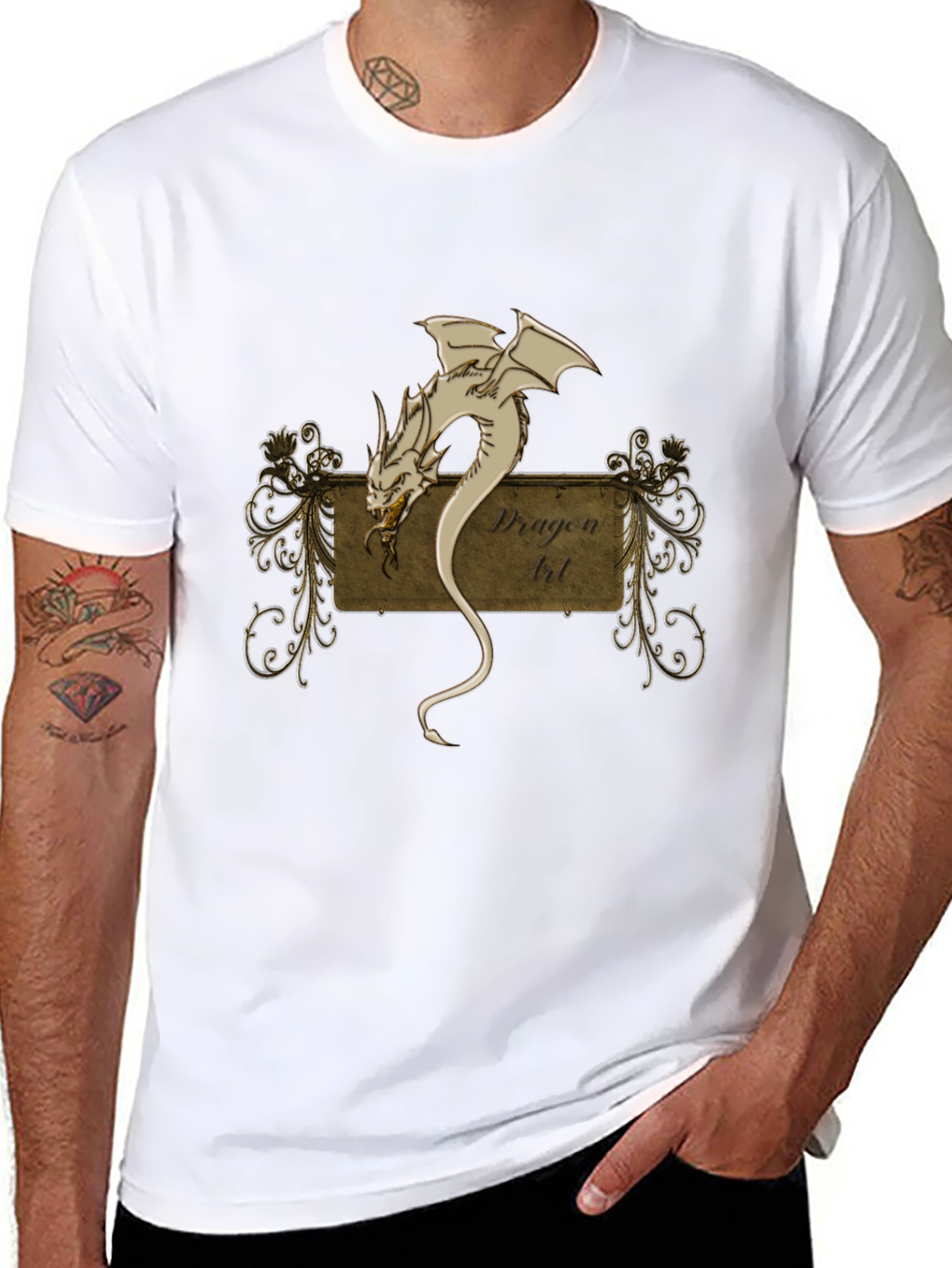 Dragon Art T-Shirt - Unique Graphic Tee
