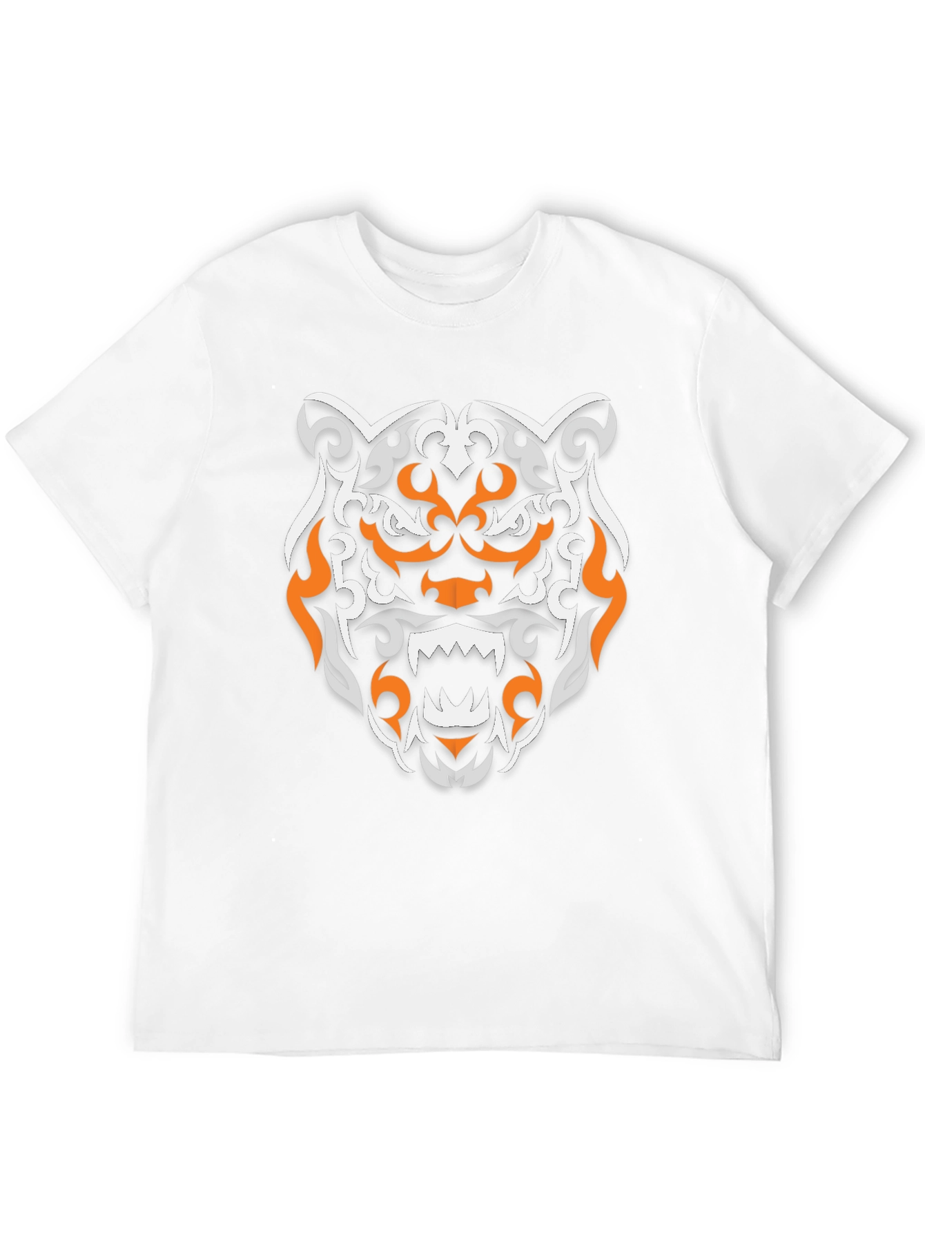 Tribal Tiger Graphic Black T-Shirt