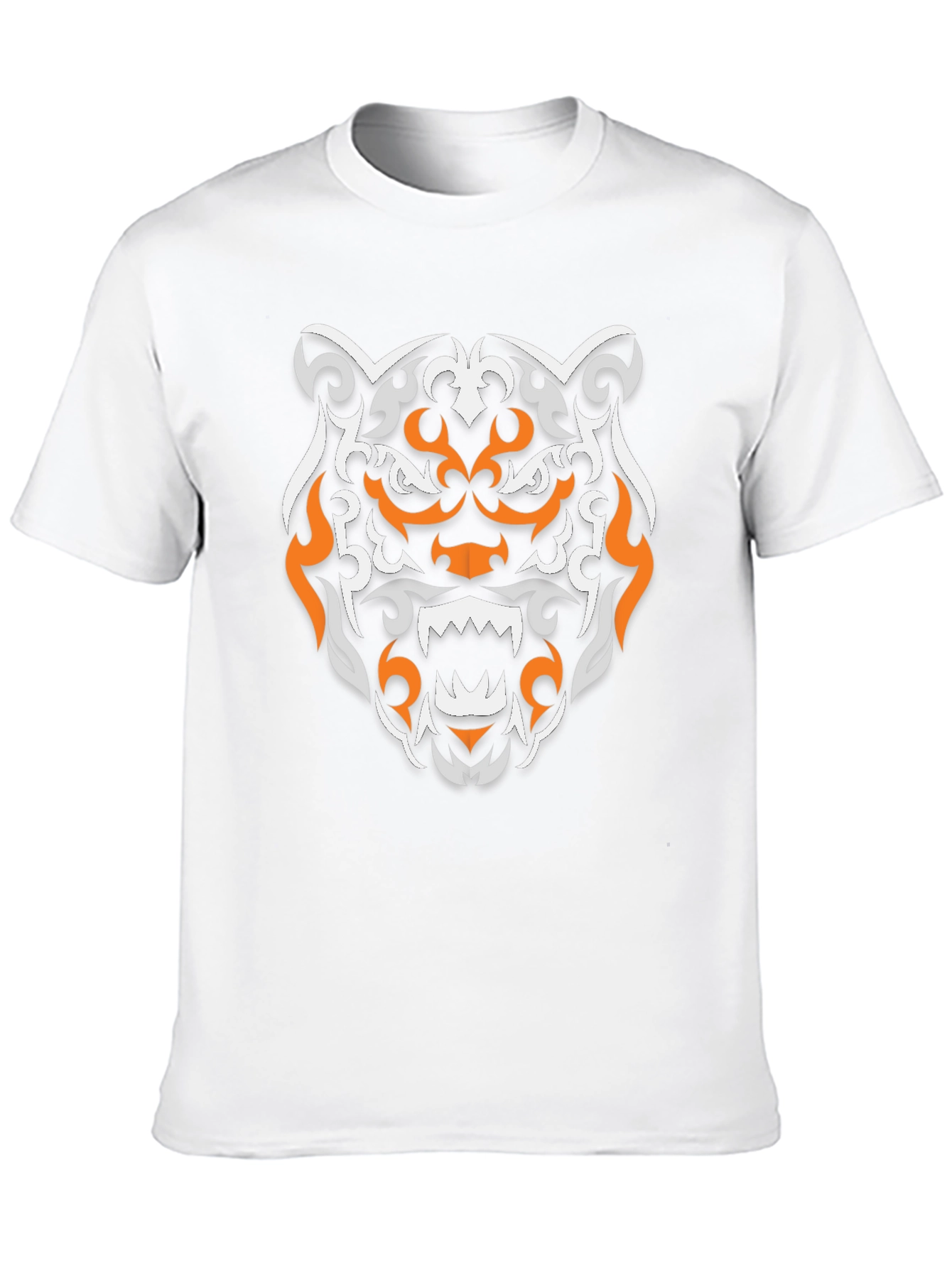 Tribal Tiger Graphic Black T-Shirt