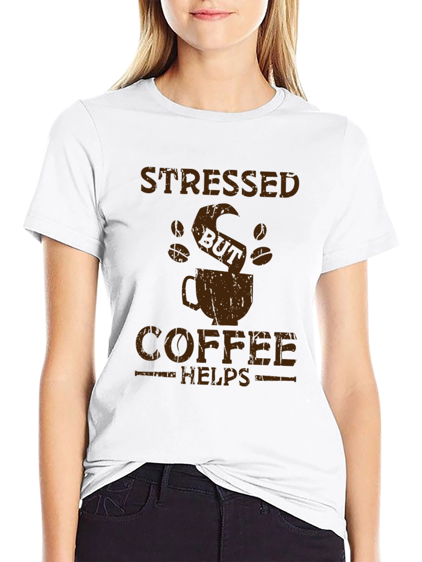 Stressed But Coffee Helps Graphic Tee