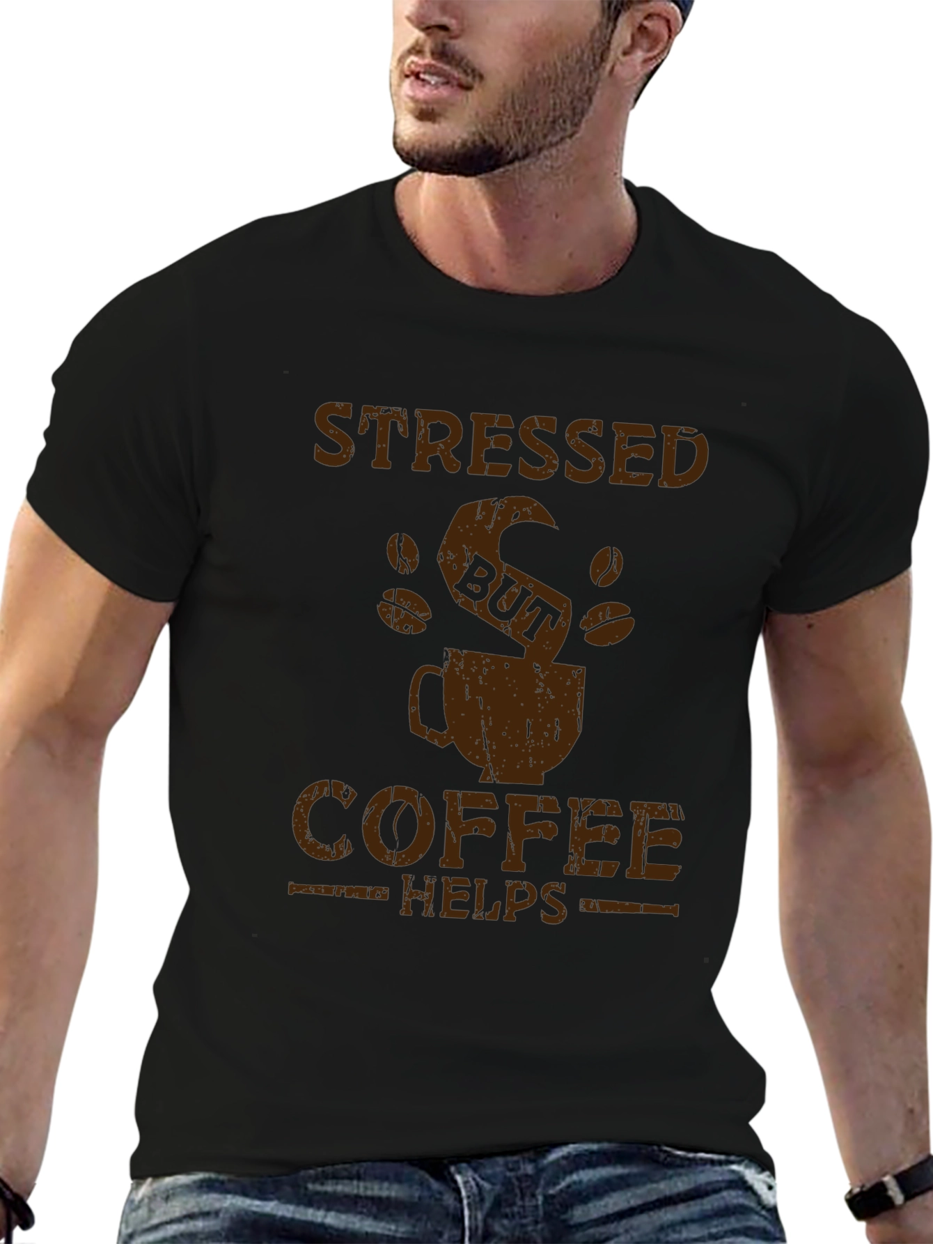 Stressed But Coffee Helps Graphic Tee